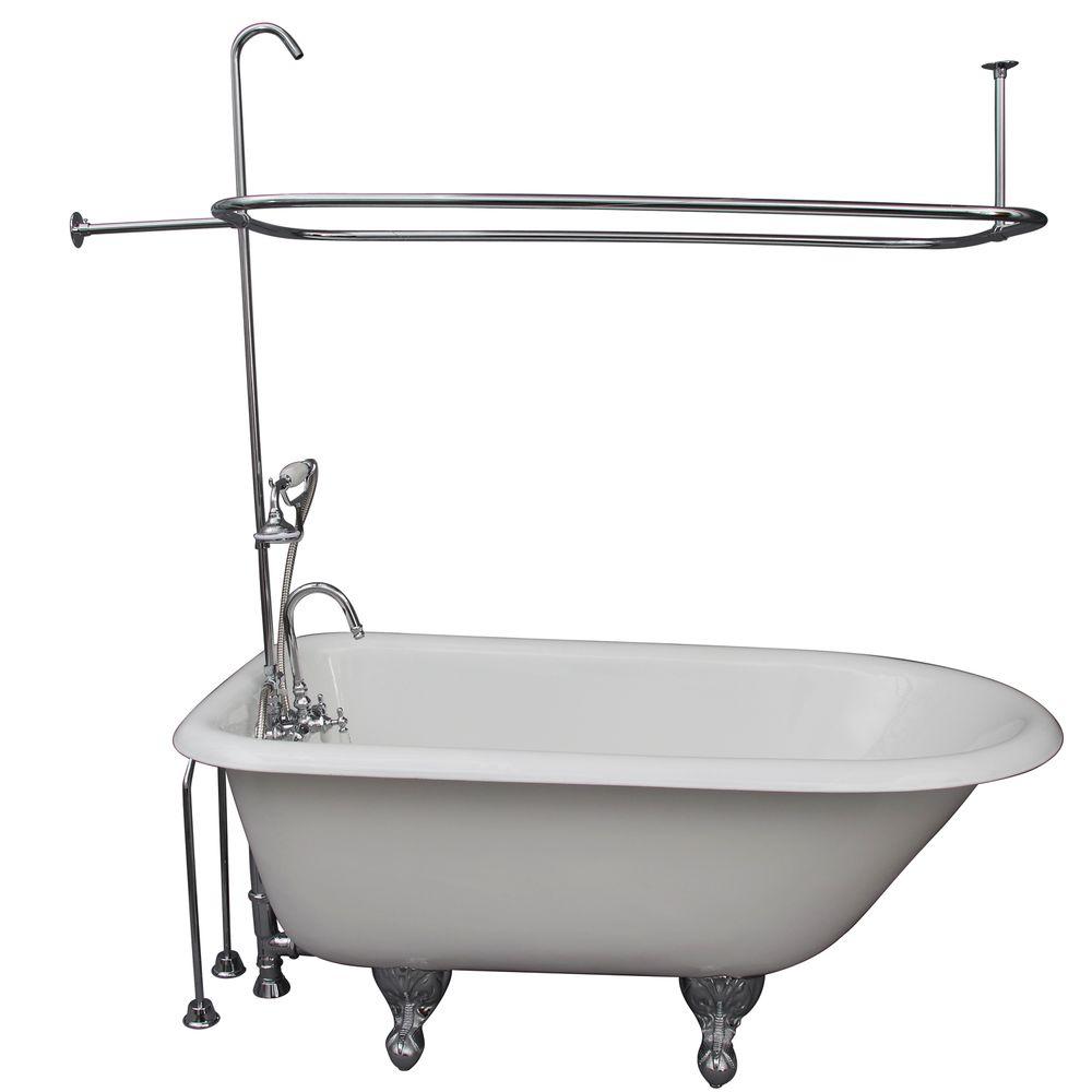 Barclay Products 4 5 Ft Cast Iron Ball And Claw Feet Roll Top Tub Barclay Products 4 5 Ft Cast Iron Ball And Claw Feet Roll Top Tub