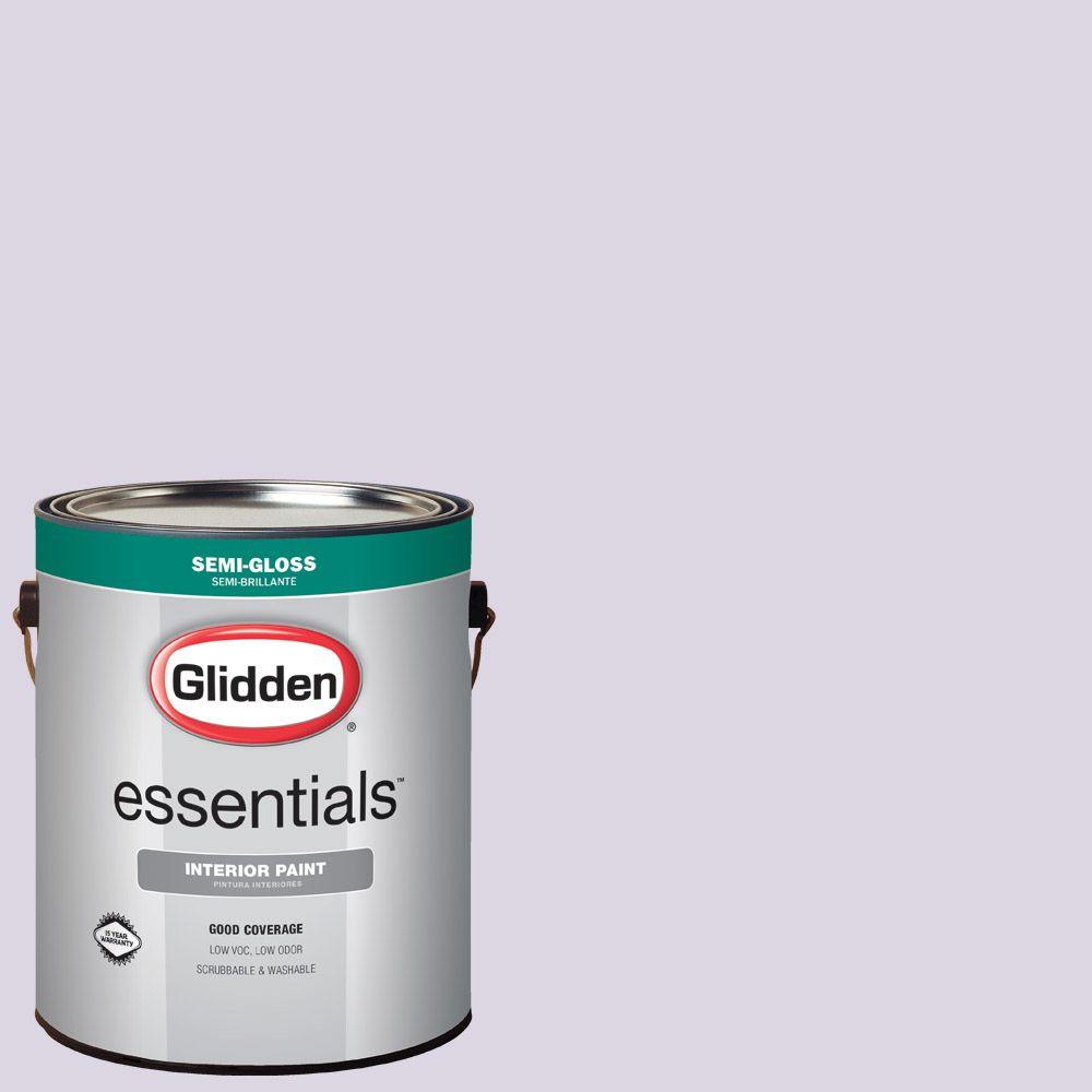 Glidden Essentials 1 Gal Hdgv62u Pale Purple Clouds Semi Gloss Hdgv62u Pale Purple Clouds Semi Gloss Interior Paint