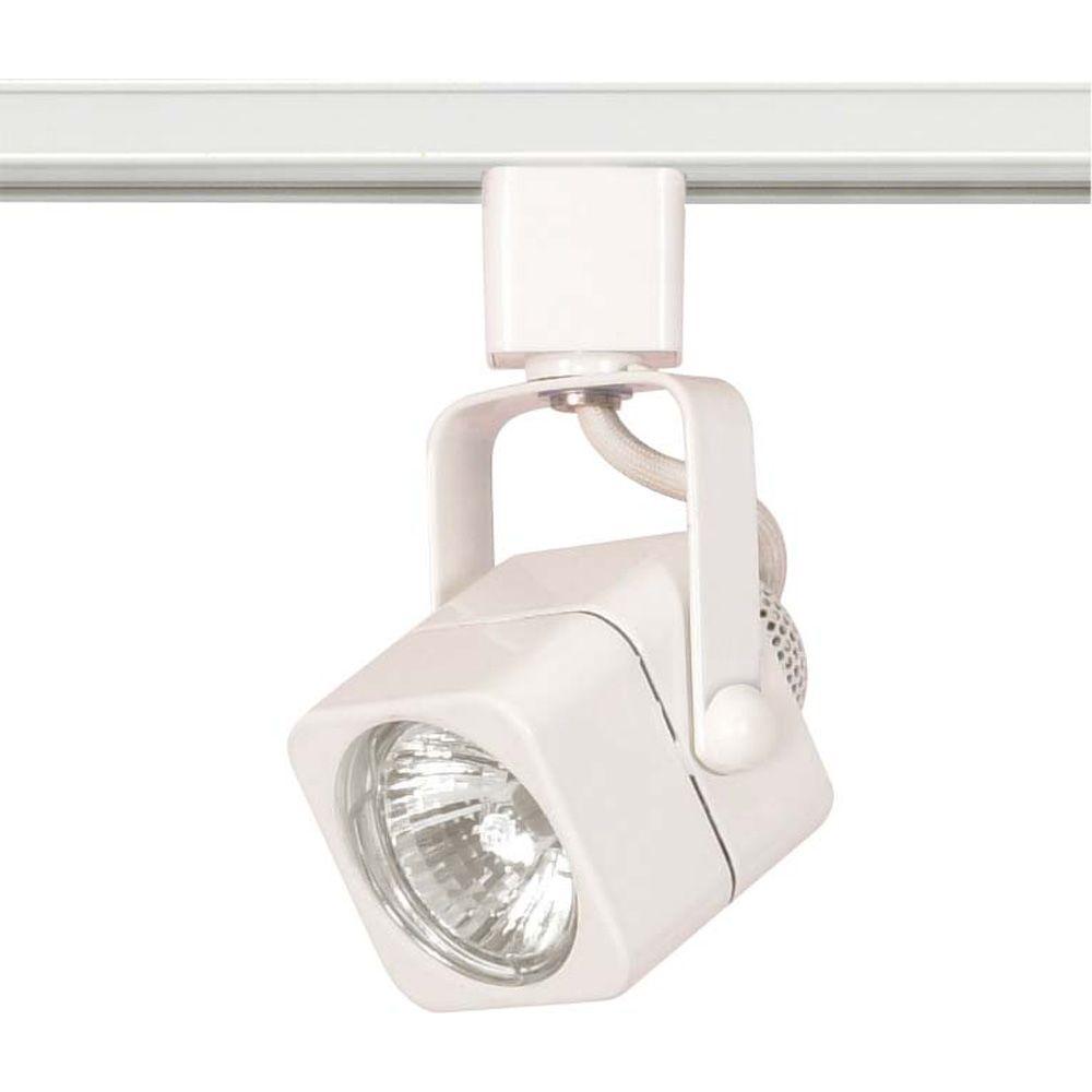 Lite Line 1 Light Mr16 120 Volt Square White Track Lighting Head Lite Line 1 Light Mr16 120 Volt Square