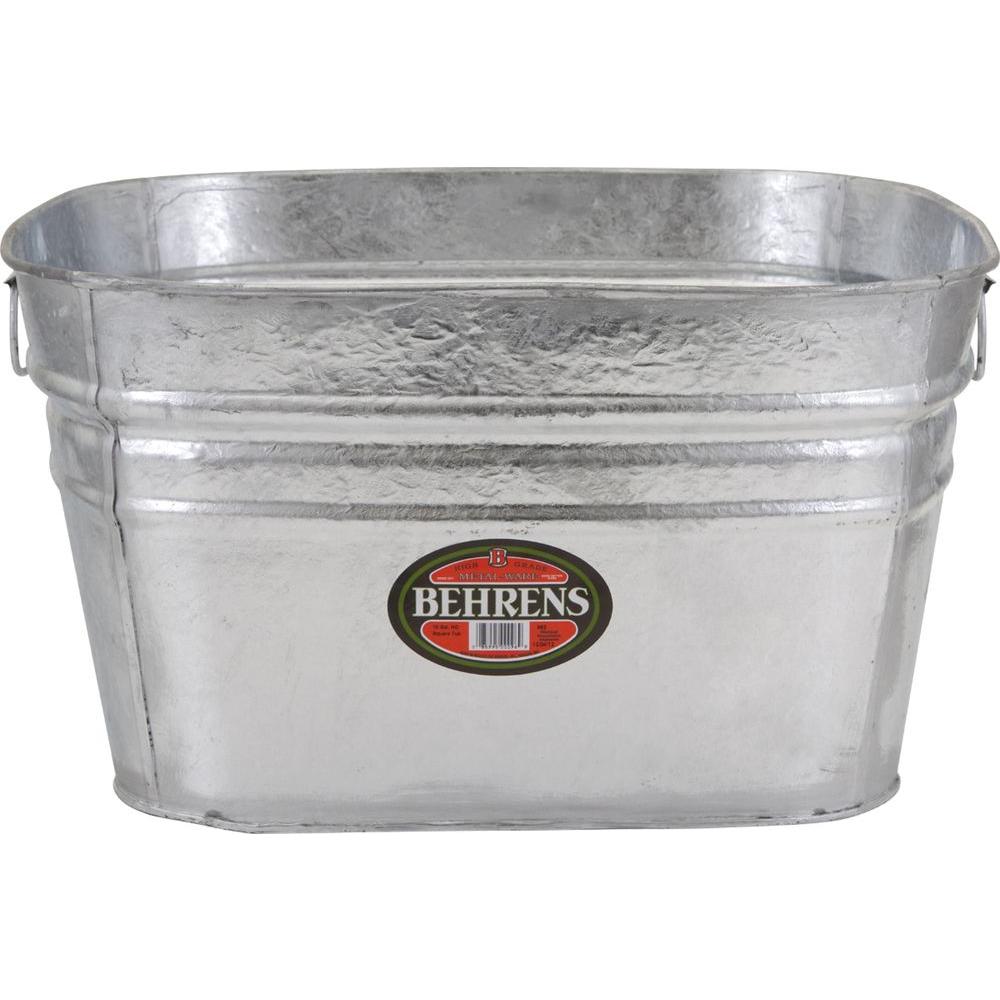 Behrens 15 5 Gal Hot Dipped Square Tub 62x The Home Depot