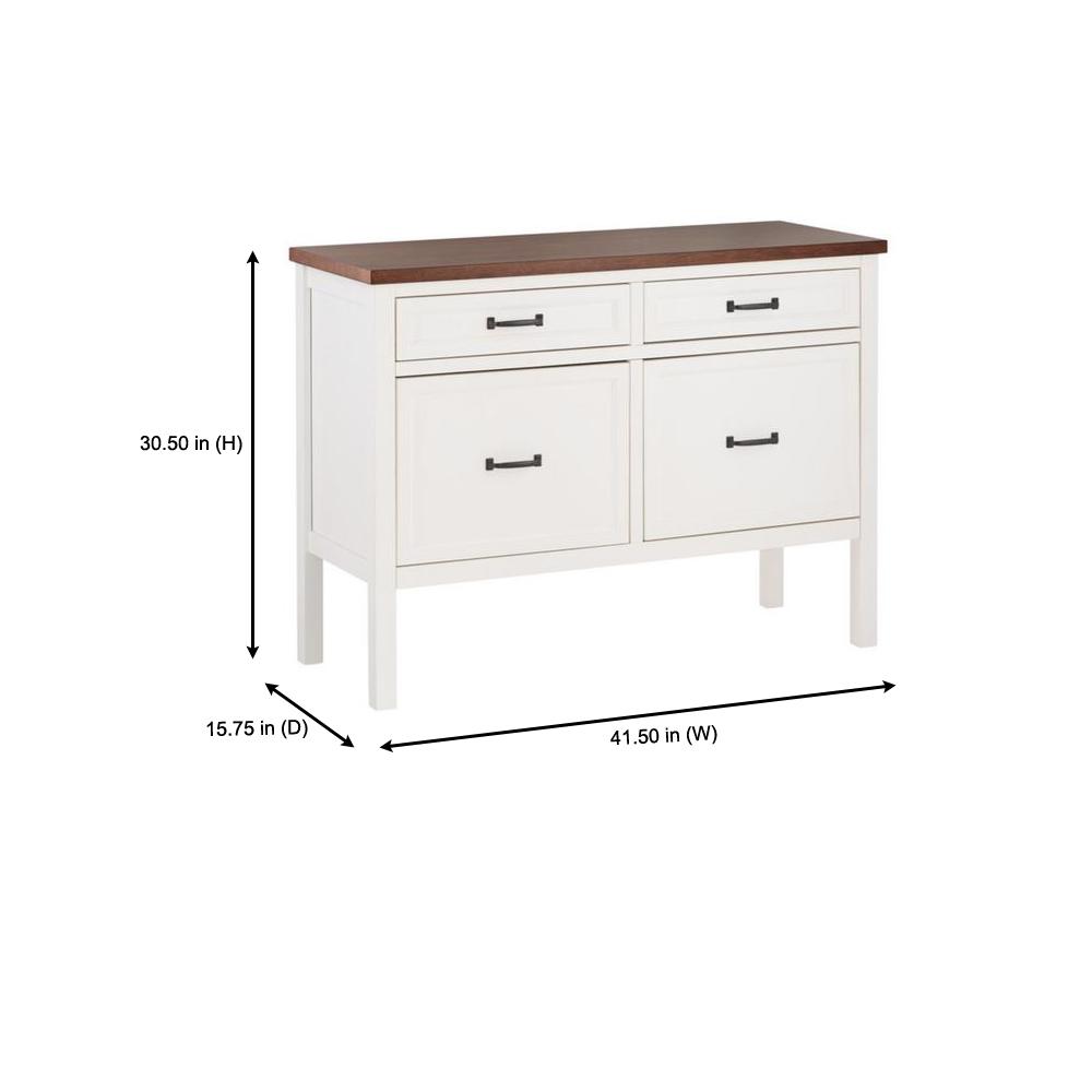 Home Decorators Collection Appleton 4 Drawer White And Haze Wood
