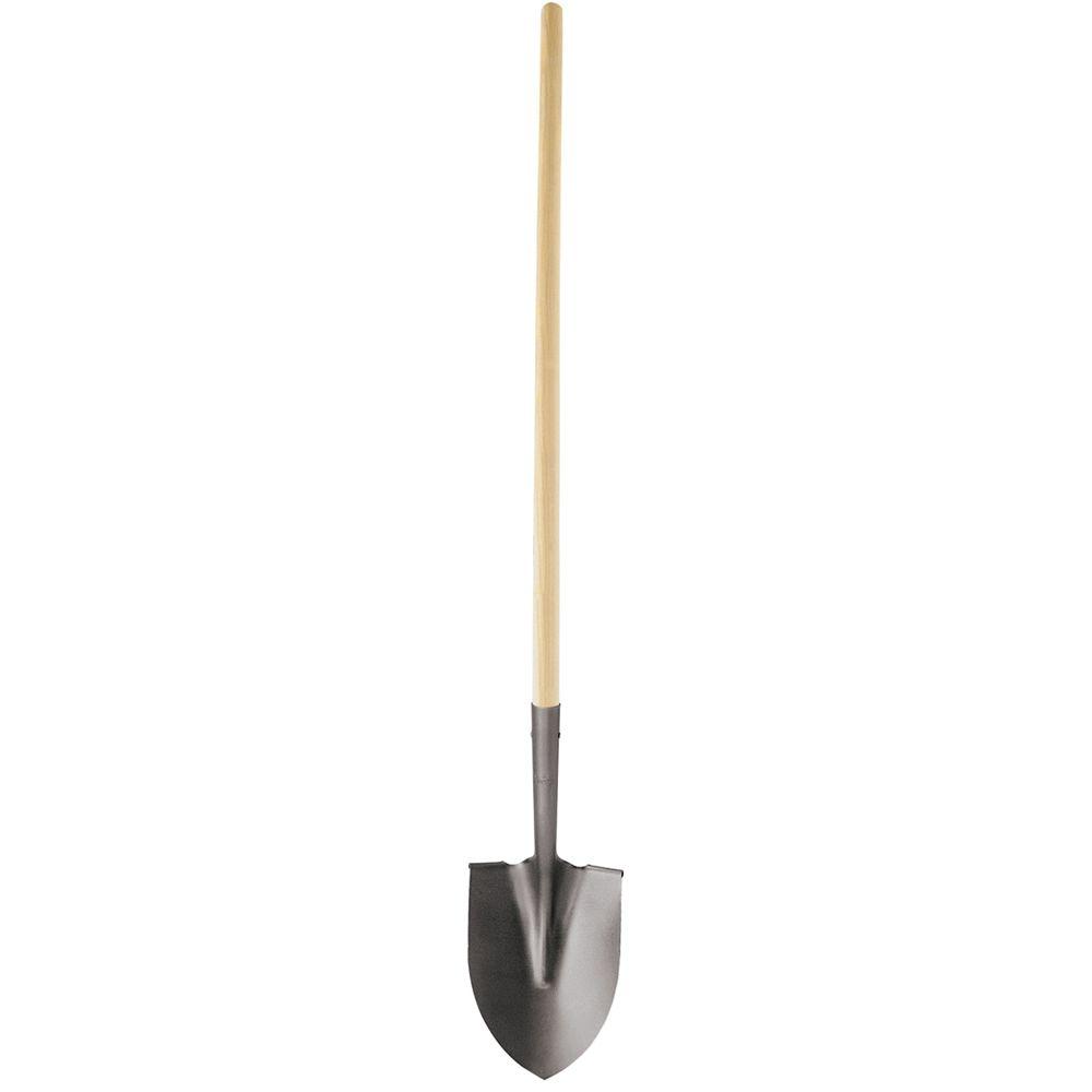 46 in. Long Handle Steel Round Point Shovel