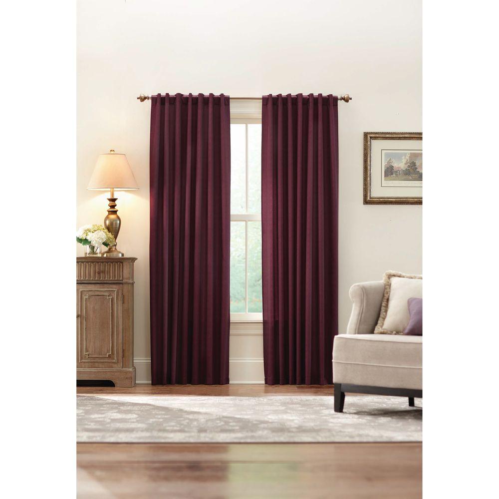 Home Decorators Collection SemiOpaque Plum Monaco Thermal Foam Backed