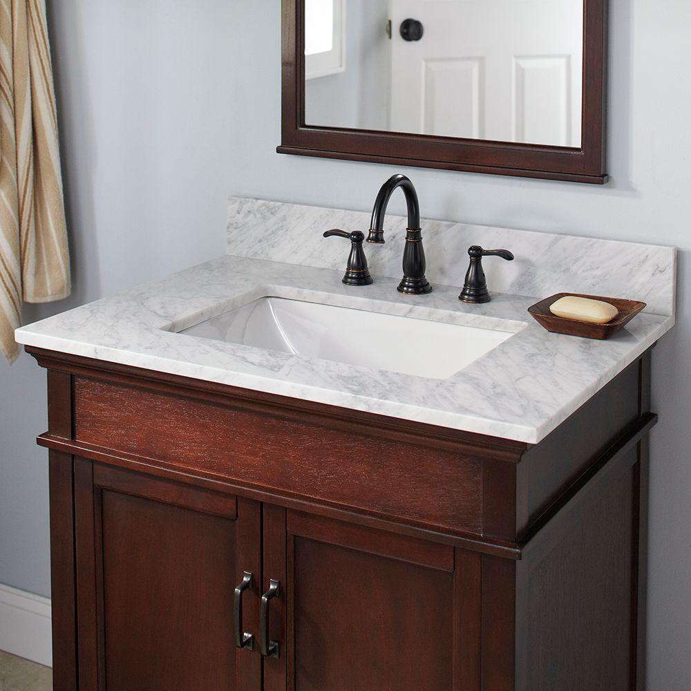 Home Decorators Collection 37 In W Marble Vanity Top In Carrara