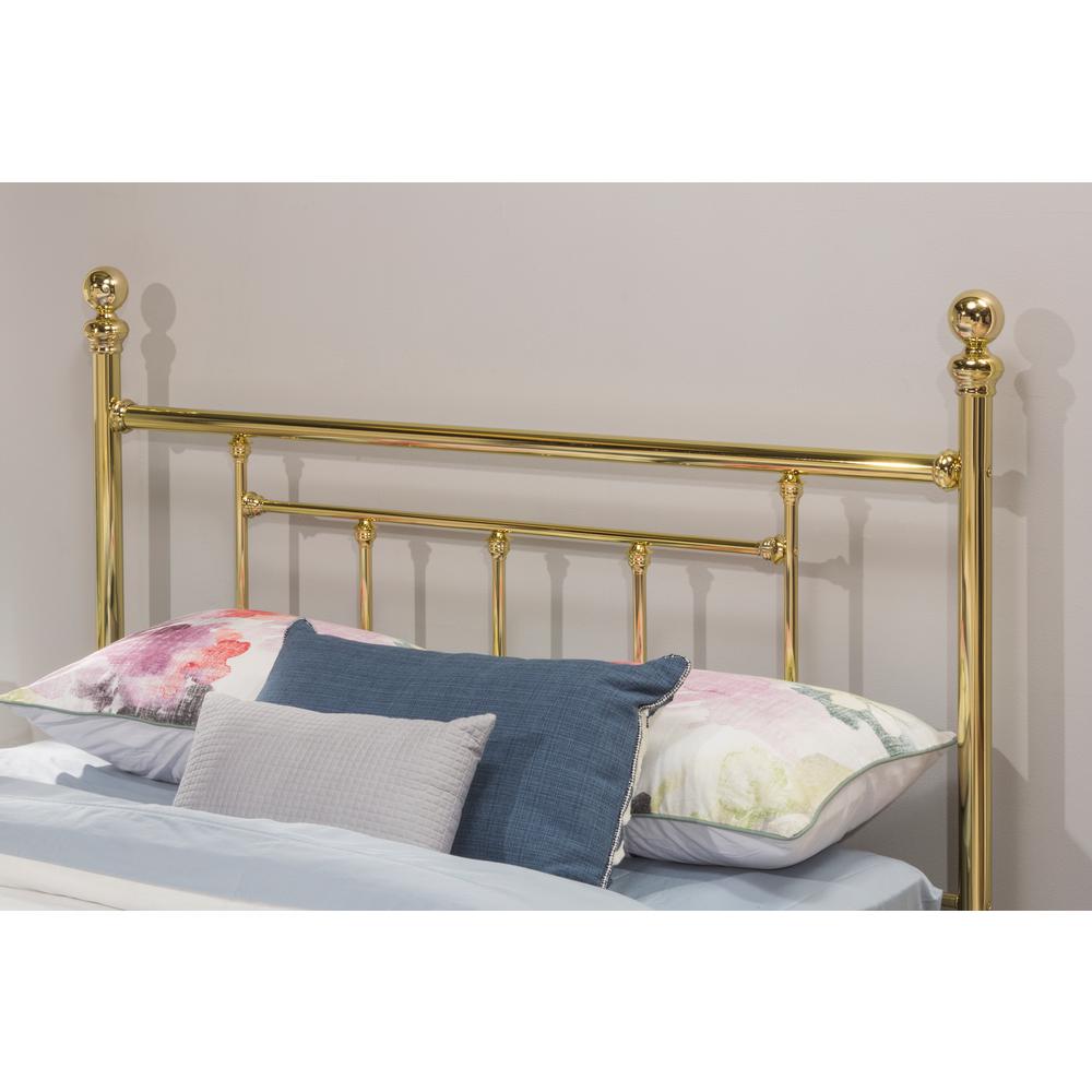 Hillsdale Furniture Chelsea Classic Brass Queen Headboard 1038HQR 