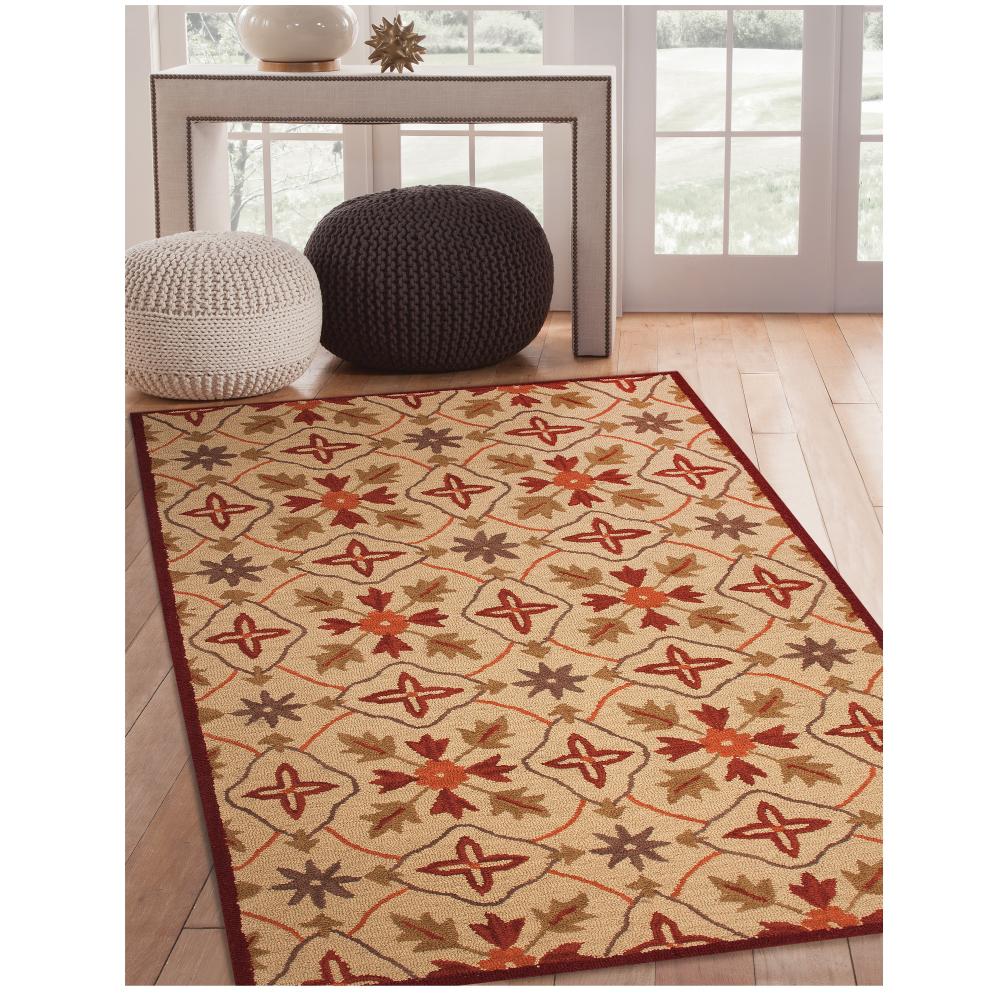 Sams International Lifestyle Kinsley Beige 8 ft. x 10 ft. Area Rug9635