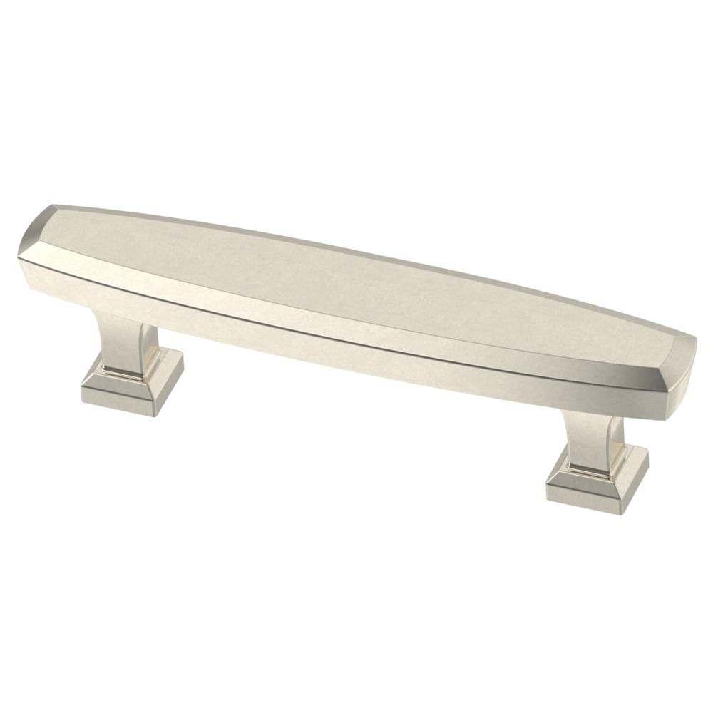 Liberty 3 in. (76mm) Polished Nickel and Clear Acrylic Bar Drawer Pull
