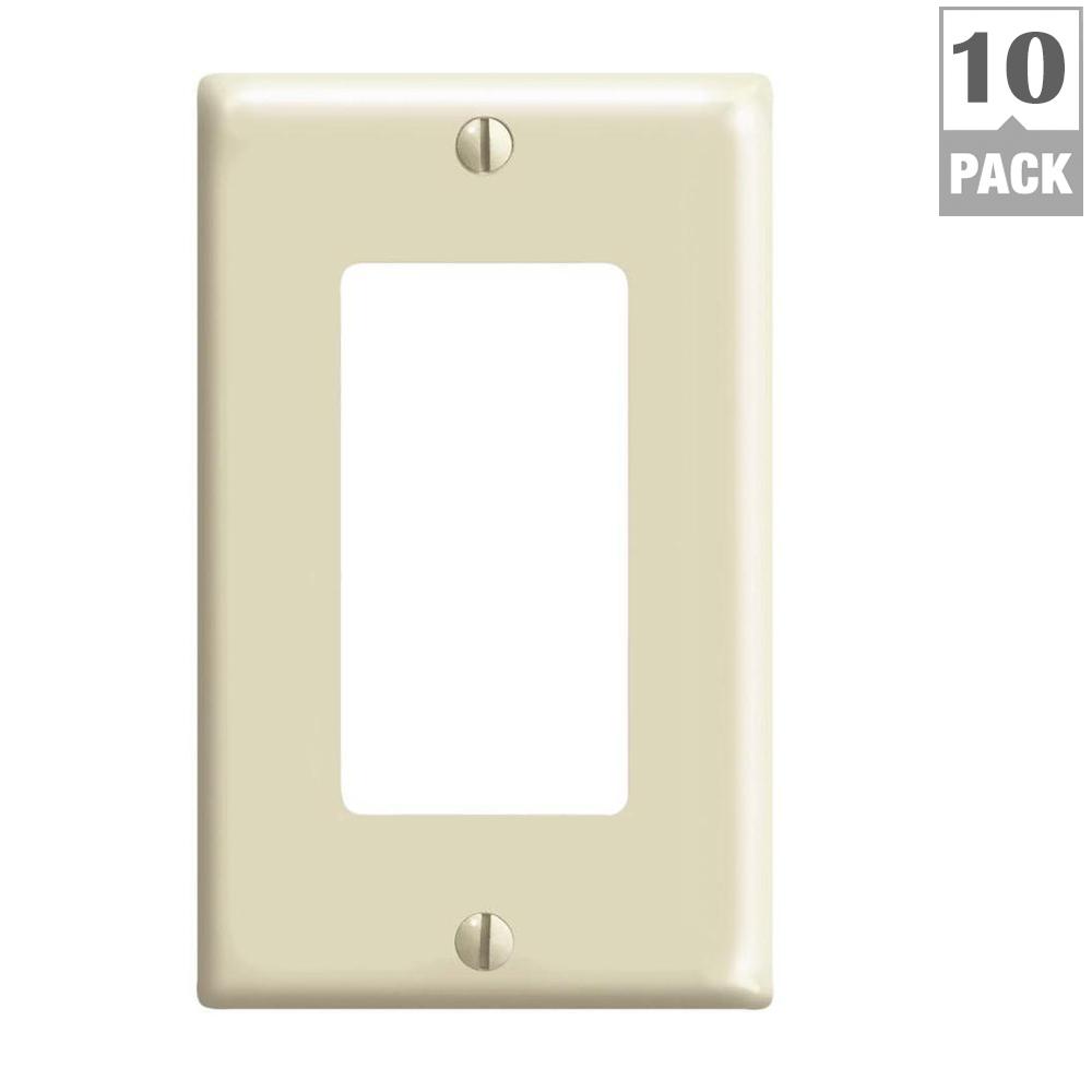 Leviton 5Gang Decora Switch Wall Plate, Ivory80423I The Home Depot