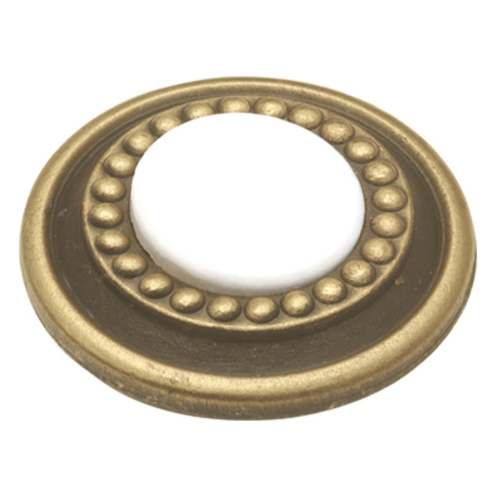 Liberty 11/4 in. White Floral Ceramic KnobP95712HWFC7 The