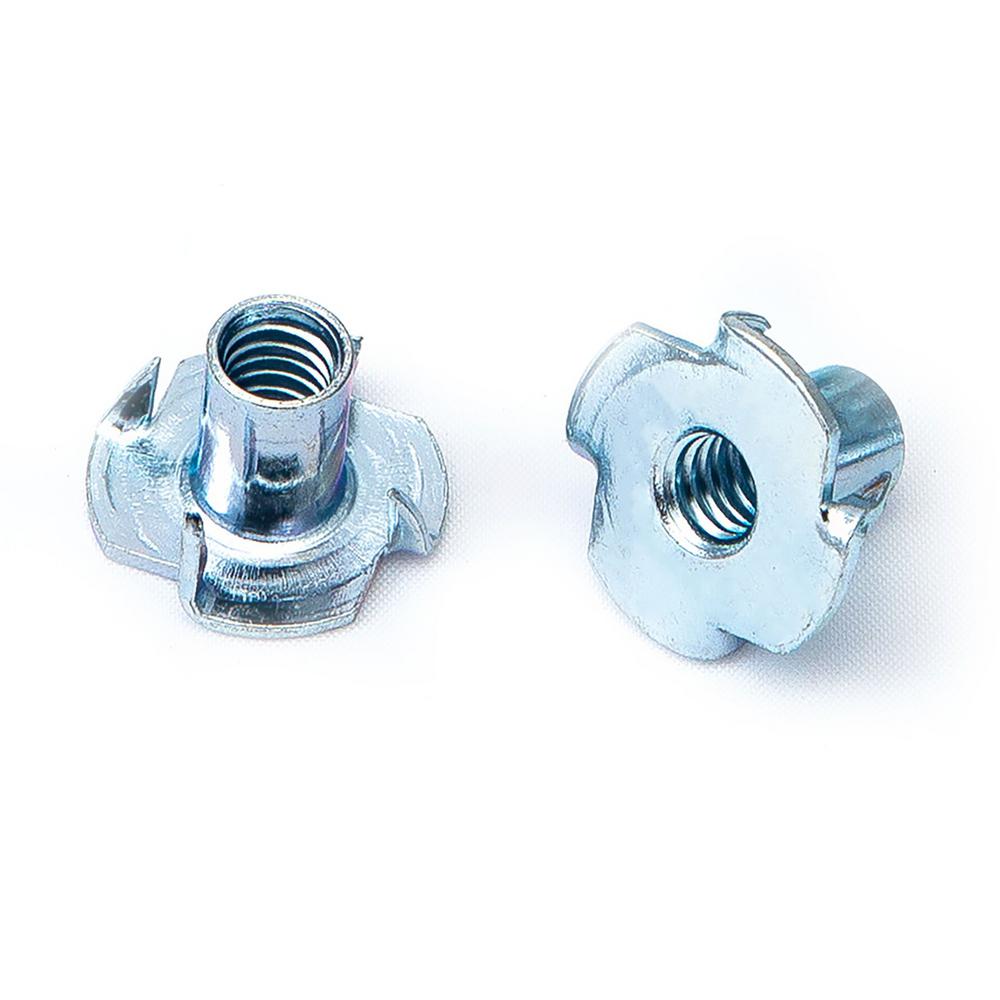 25 18-8 Stainless - Pieces T-NUT Stainless Steel 1//4-20x3//8 4 Prong Tee Nuts 1//4-20 Thread 3//8 Barrel Length