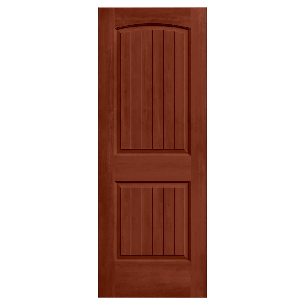Jeld Wen 24 In X 80 In Santa Fe Amaretto Stain Solid Core Molded