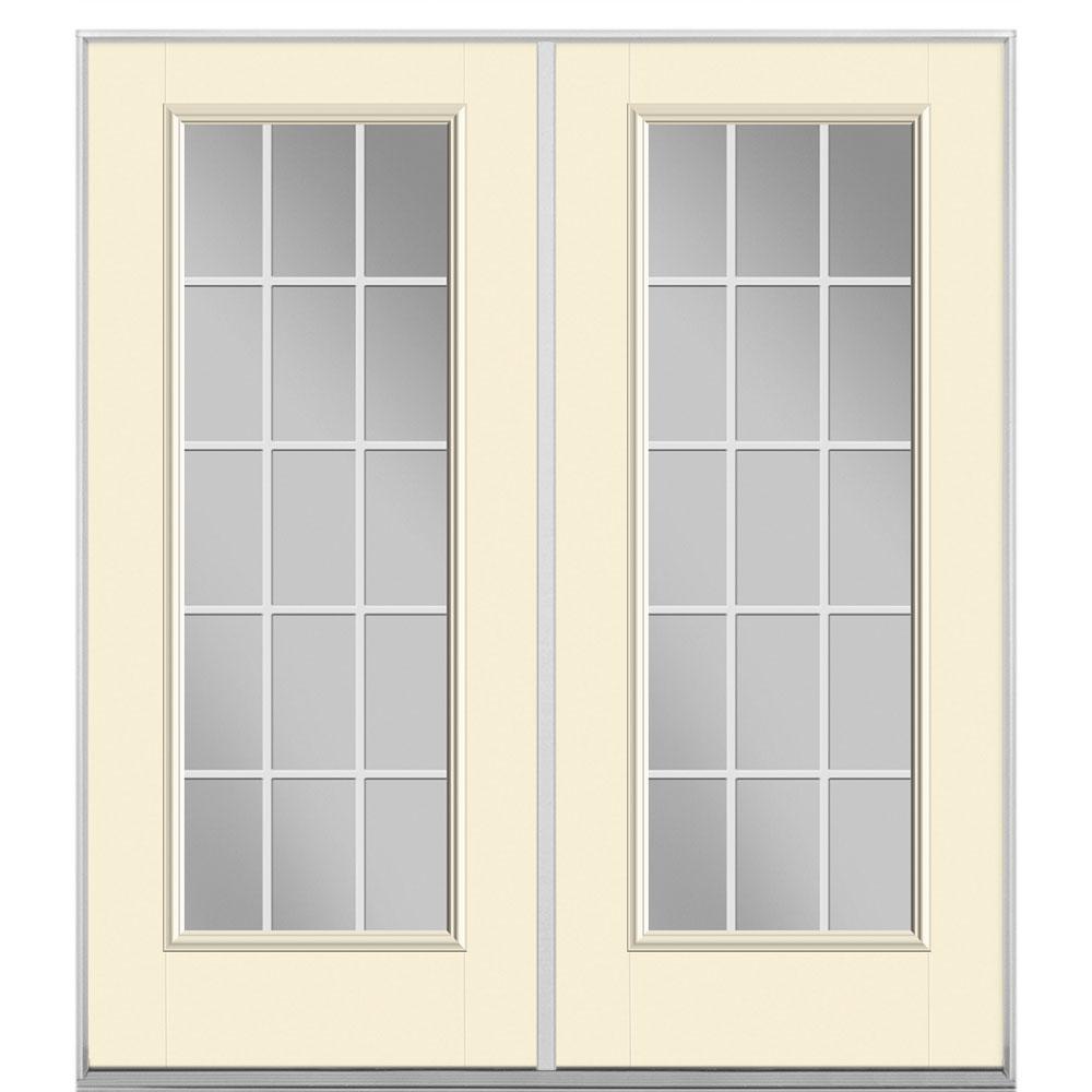 Masonite 72 In X 80 Fibergl Prehung Right Hand Inswing Gbg Masonite 72 In X 80 Fibergl Prehung Right Hand Inswing Gbg 15 Lite Clear Gl Patio Door With Vinyl Frame