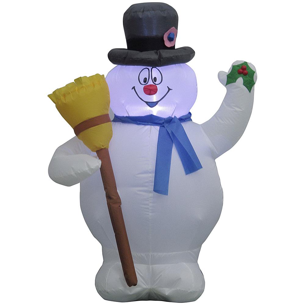 42 in inflatable airblown frosty with broom 15097 the home depot 42 in inflatable airblown frosty with broom 15097 the home depot