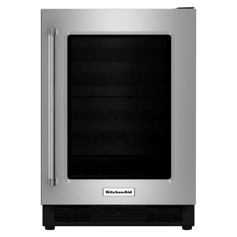 KitchenAid 24 in. W 5.1 cu. ft. Undercounter Refrigerator in Stainless ...