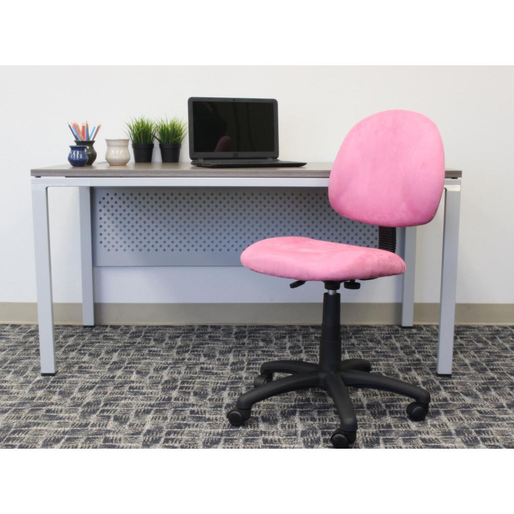 Boss Pink Microfiber Deluxe Posture Chair B325 Pk The Home Depot Boss Pink Microfiber Deluxe Posture Chair