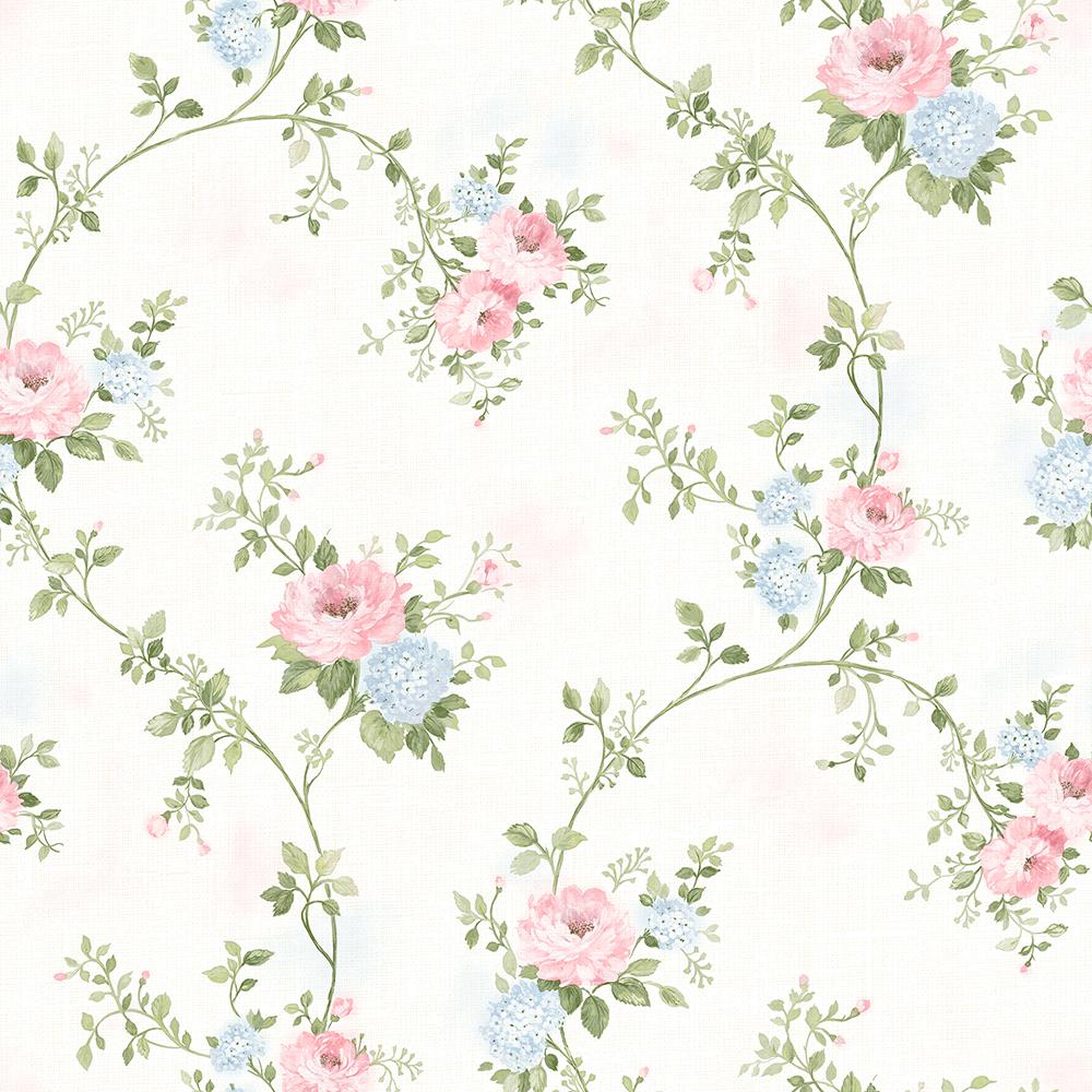 Chesapeake 8 in. x 10 in. Mimosa Pastel Trail Wallpaper Sample-3117