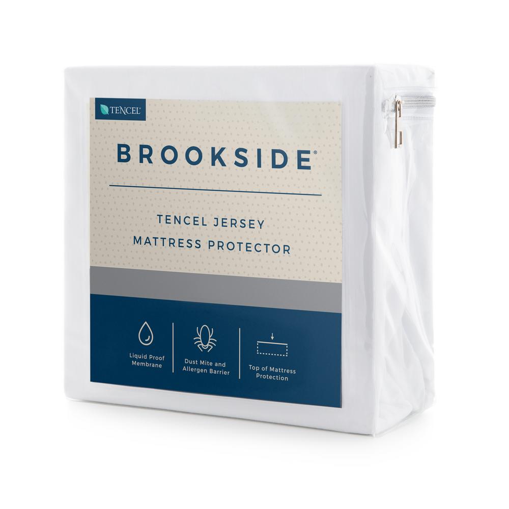 Brookside Tencel Jersey Fabric Polyester Twin Mattress Protector