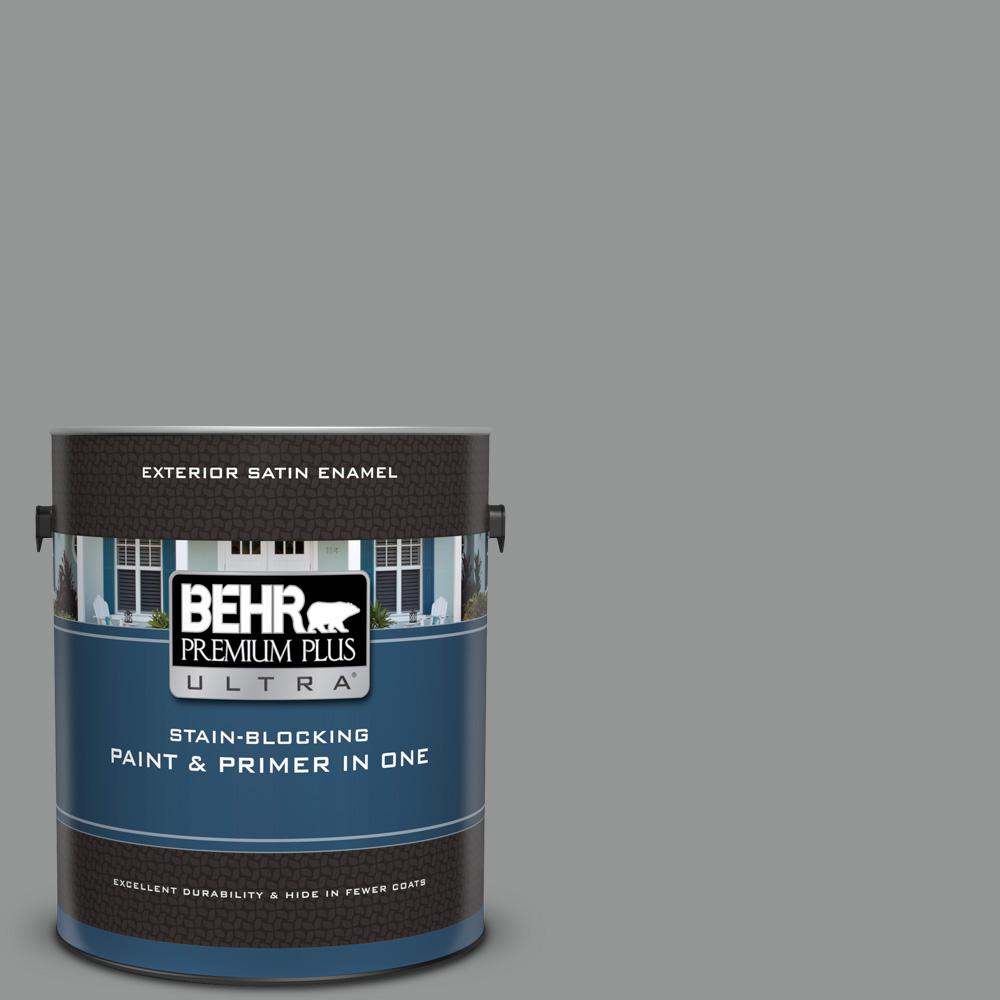 Behr Premium Plus Ultra 1 Gal Ppu24 19 Shark Fin Satin Enamel Ppu24 19 Shark Fin Satin Enamel Exterior