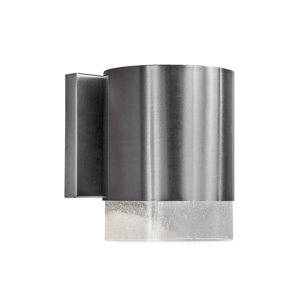 Dark Sky Brushed Nickel Outdoor Wall Mounted Lighting 1 Light Brushed Nickel Outdoor Wall Sconce