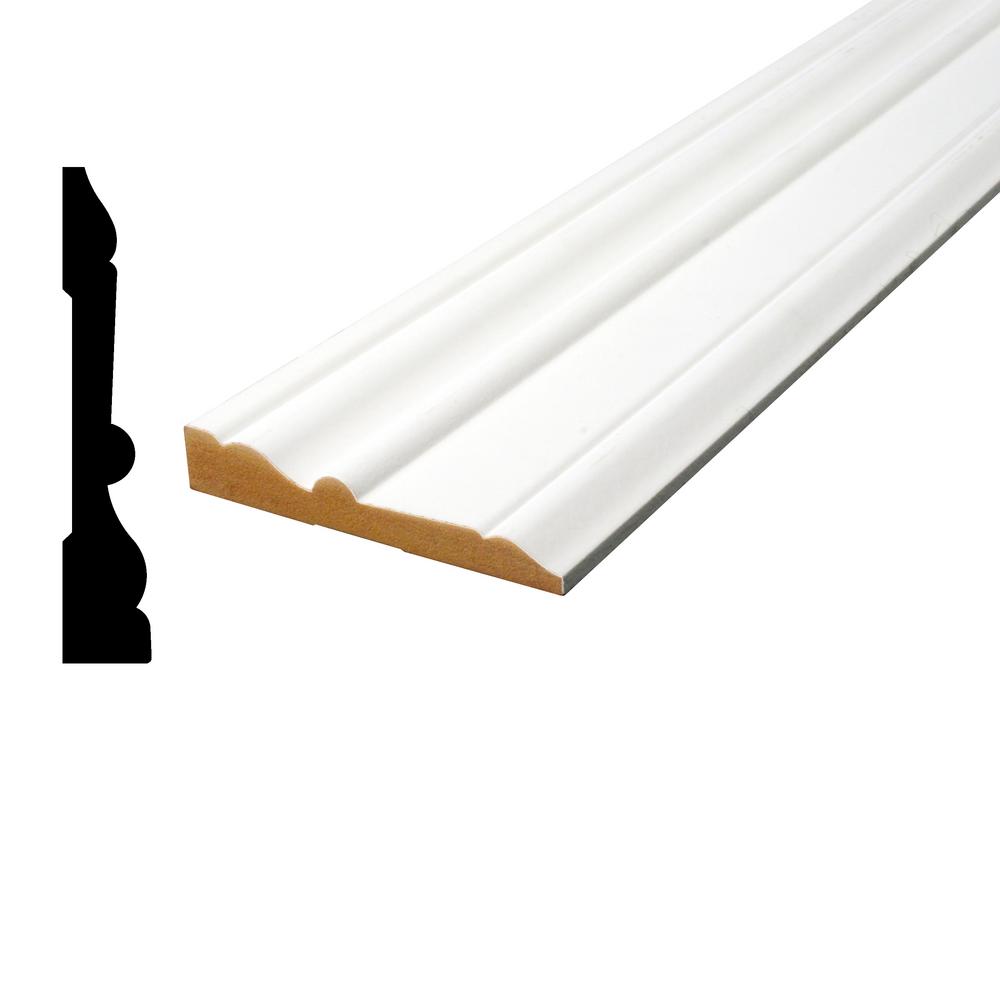 Alexandria Moulding 5/8 in. x 21/2 in. x 84 in. Primed MDF Casing