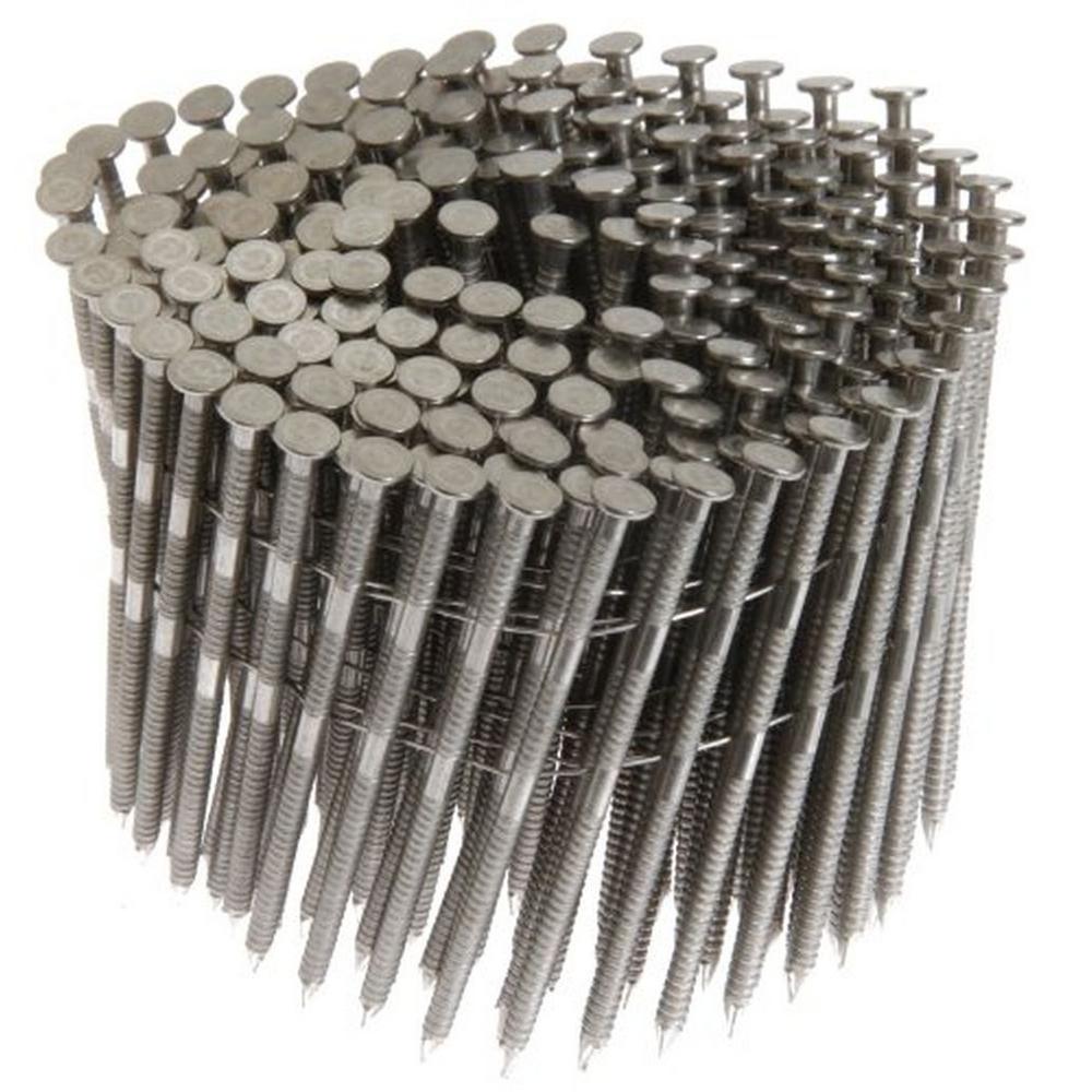 Hitachi 13364 2-Inch x 0.092-Inch Full Round-Head Smooth Shank Hot-Dipped Galvanized Wire Coil Siding Nails 3600-Pack