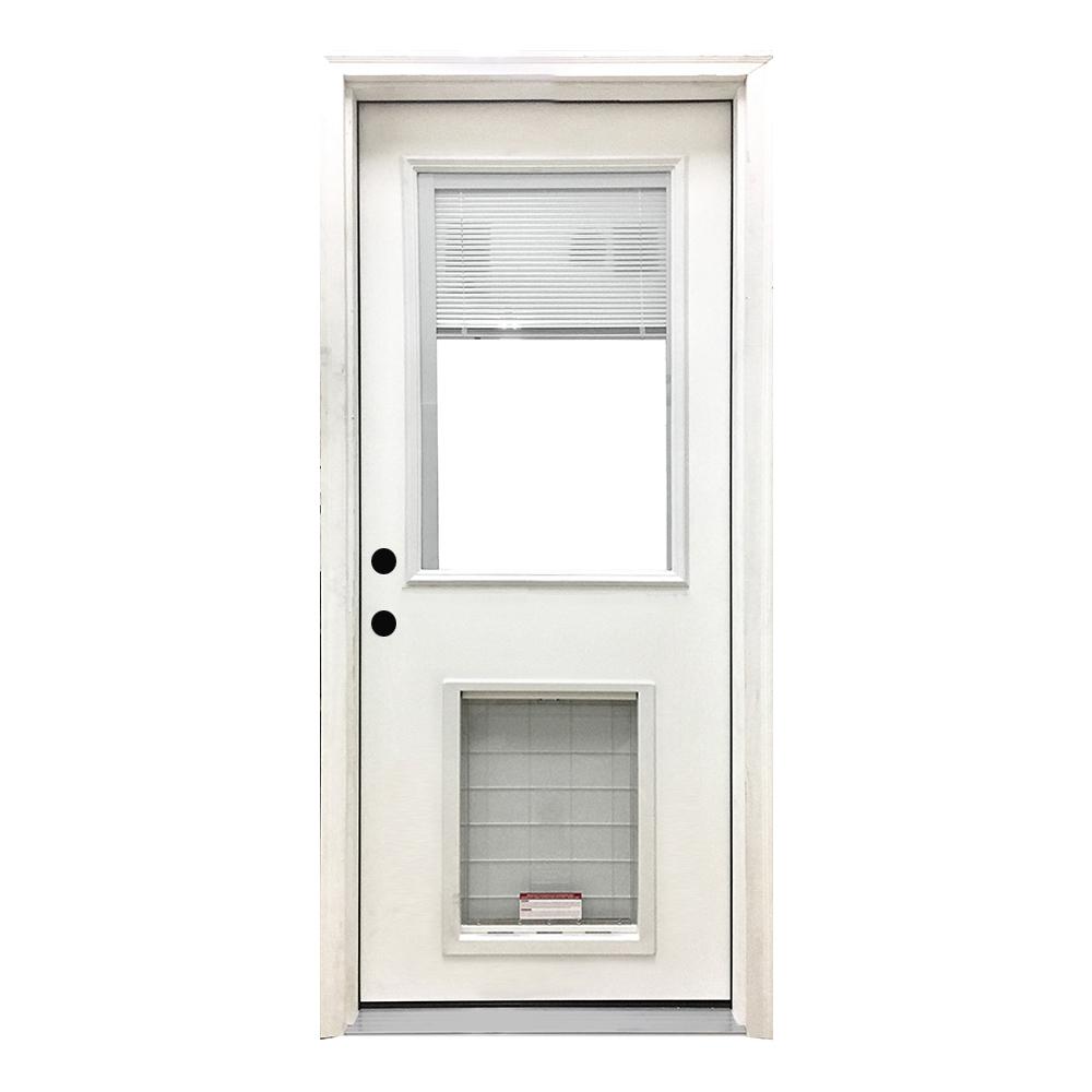 Steves Sons 32 In X 80 In Classic Clear Mini Blind Rhis White