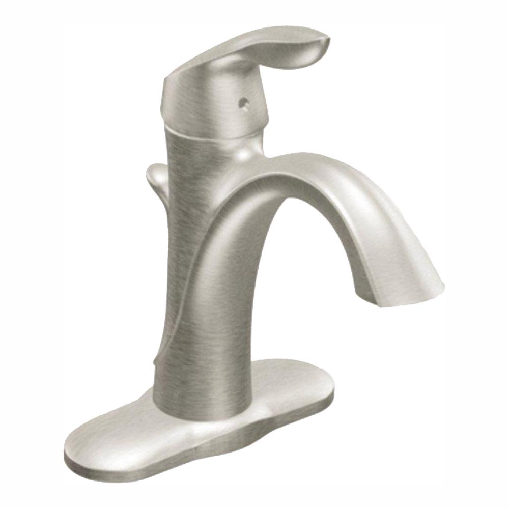 MOEN Brantford Single Hole Single Handle Low Arc Bathroom Faucet in