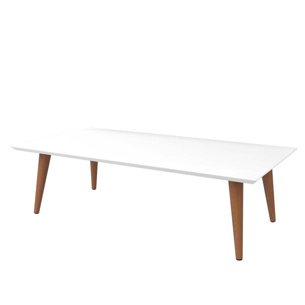 Manhattan Comfort Utopia 11 81 In H Yellow Rectangle Coffee Table This Review Is From Utopia 11 81 In H White Glosaple Cream Rectangle Coffee Table With Splayed Legs