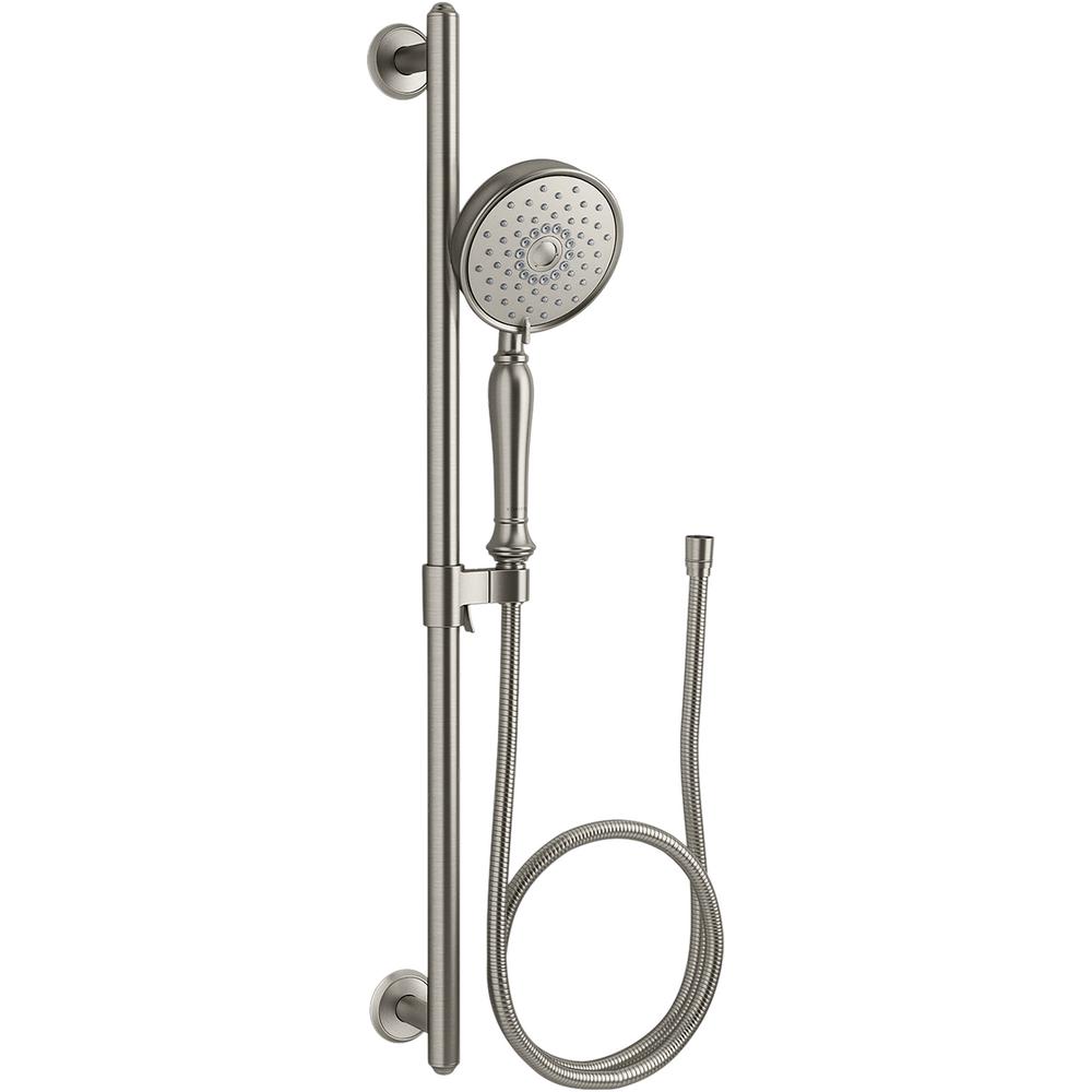 nickel kohler shower kits bar vibrant brushed induction katalyst multifunction bancroft handshower spray technology kit air