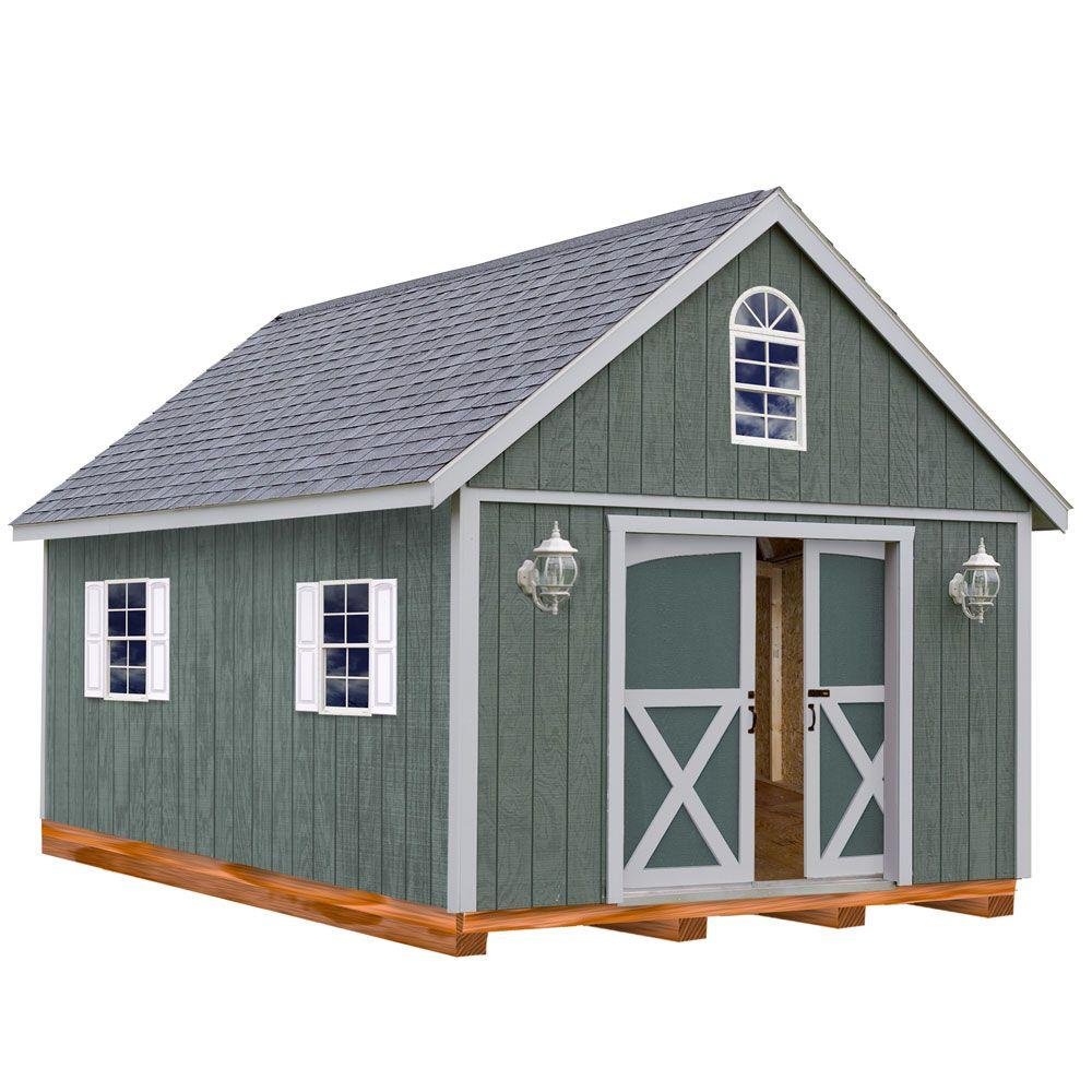 Best Barns Belmont 12 ft. x 24 ft. Wood Storage Shed Kit with Floor including 4... by Best Barns