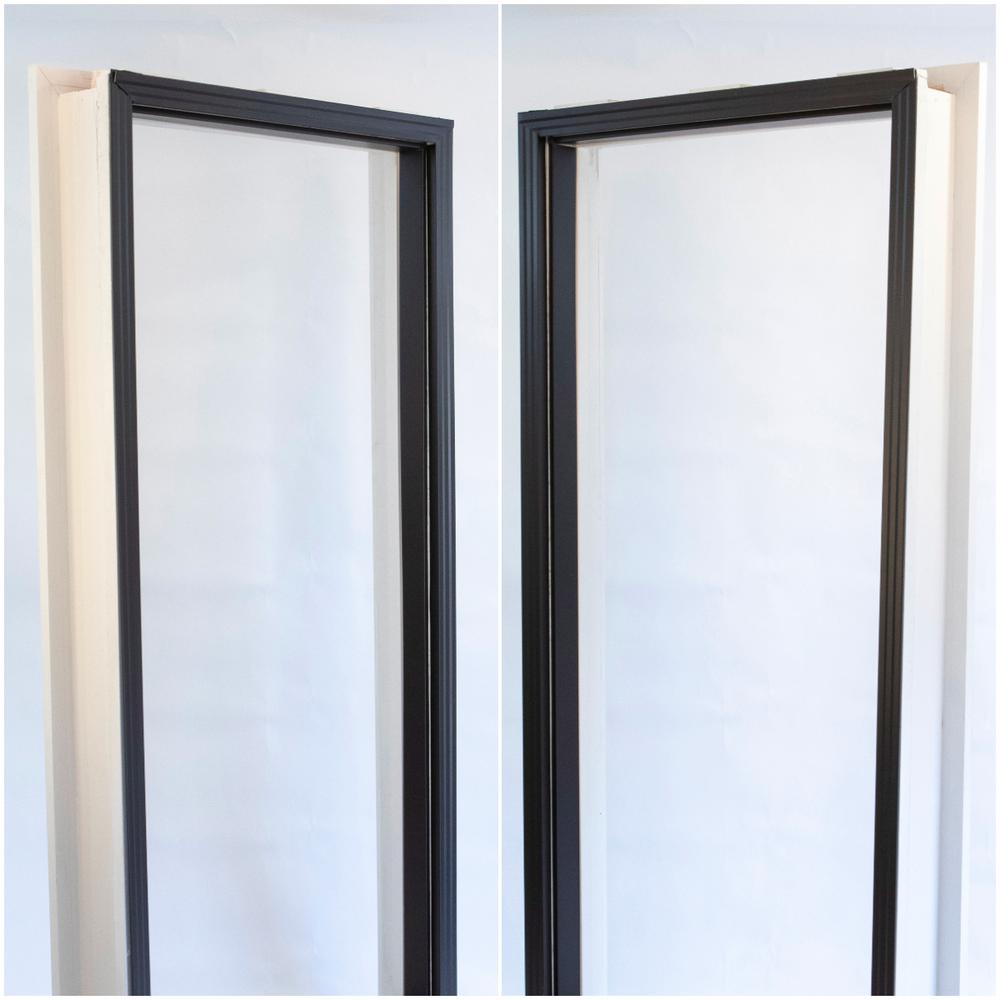 2.5 x 2.25 x 85 in. Complete Aluminum Metal Brickmold and Jamb Door