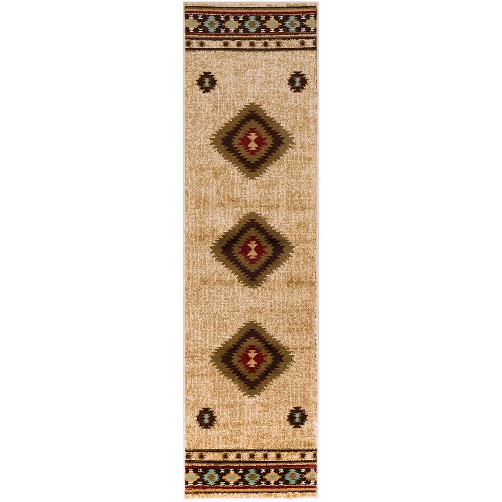 Artistic Weavers Sora Khaki 2 Ft In X 7 6 Native American Runner Rug