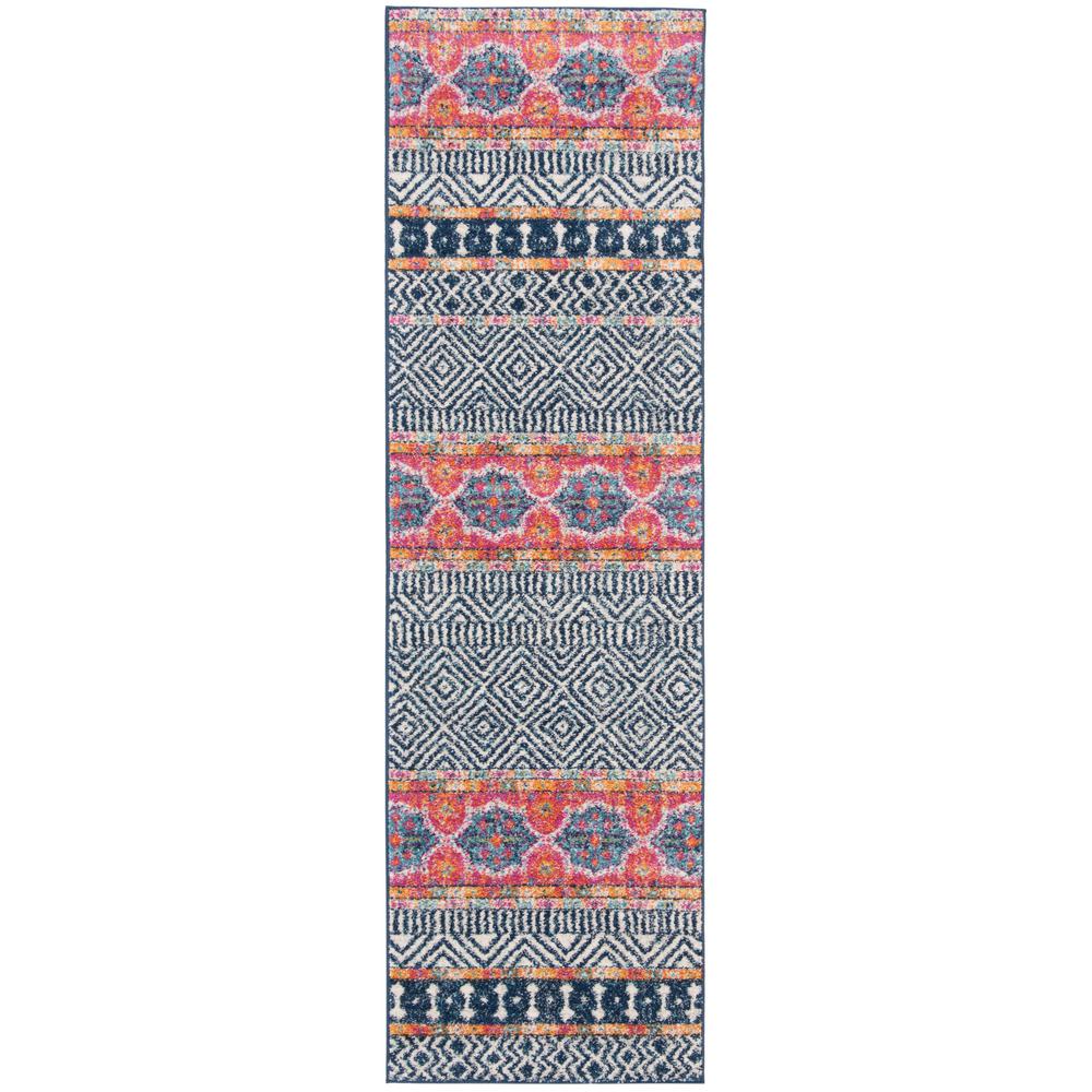 Safavieh Madison Navy Ivory 2 Ft X 14 Ft Runner Rug MAD797N 214 The safavieh-madison-navy-ivory-2-ft-x-14-ft-runner-rug-mad797n-214-the