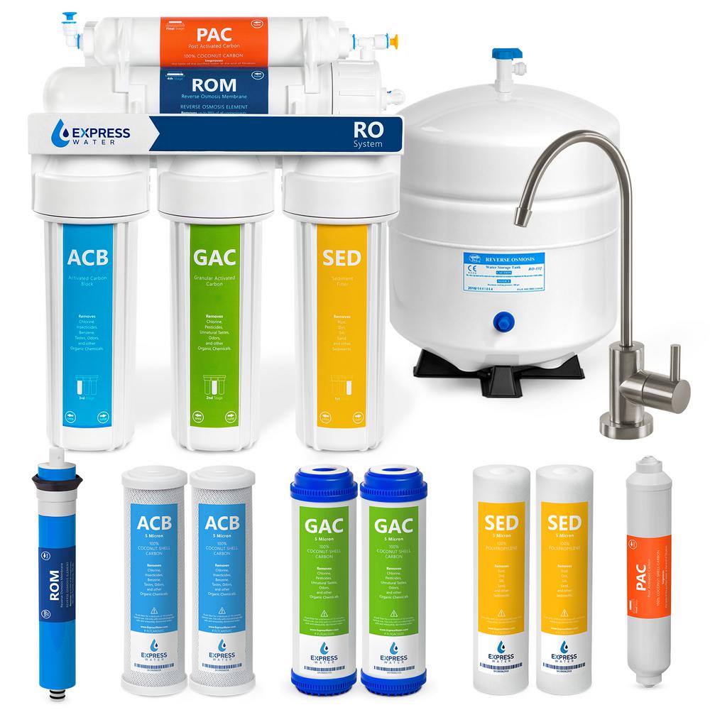 Express Water Reverse Osmosis Water Filtration System 5 Stage Ro