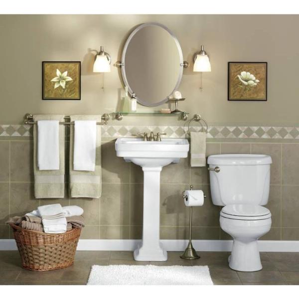 Moen Sage 26 In X 23 In Frameless Pivoting Wall Mirror In Spot Resist Brushed Nickel Dn6892bn The Home Depot