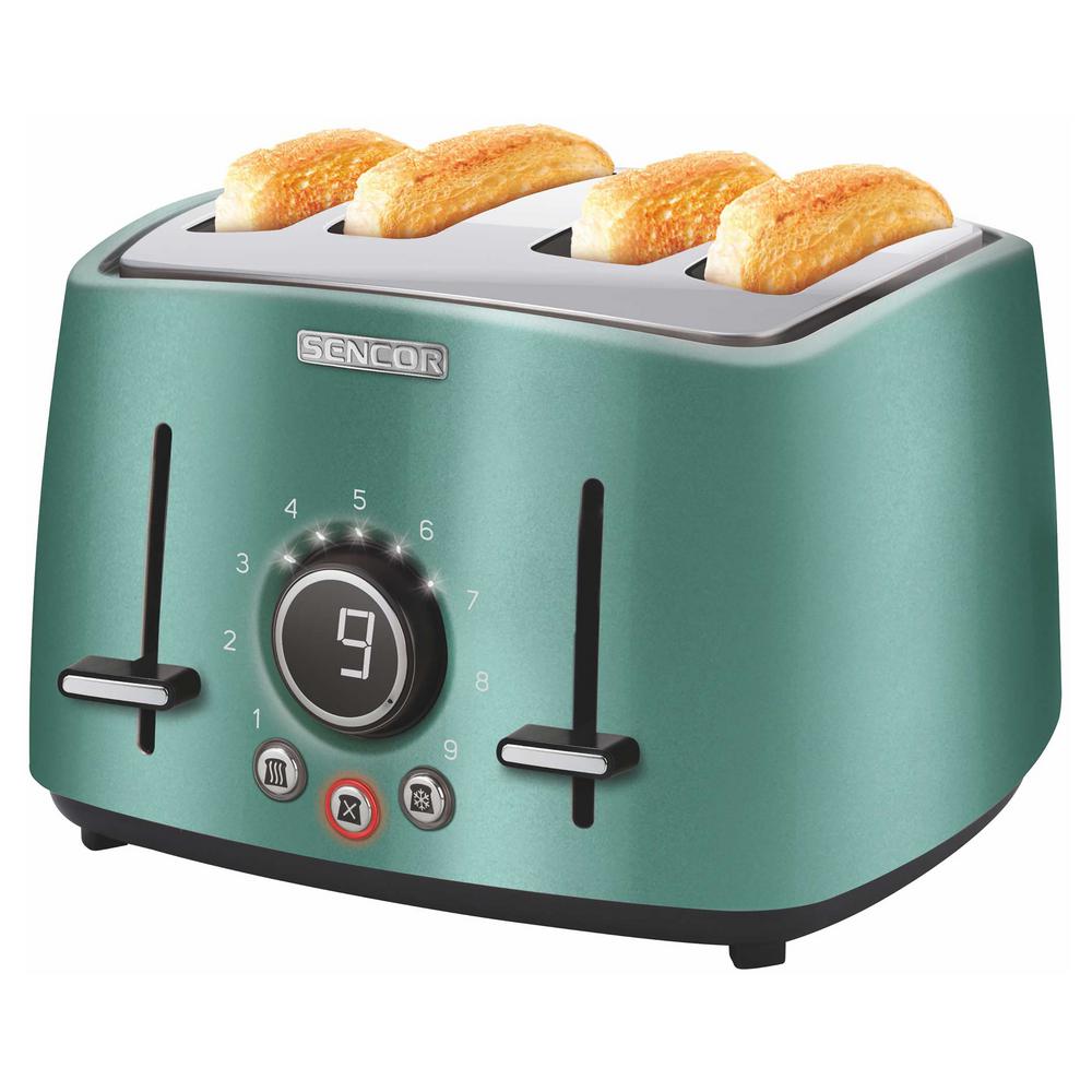 Sencor 4Slice Green Toaster with RackSTS6071GR The Home Depot