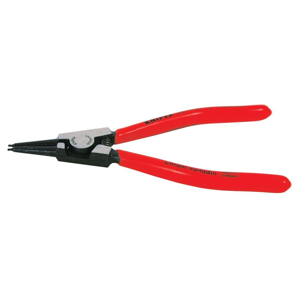 KNIPEX 5-1/2 in. External Straight Snap-Ring Pliers-46 11 A1 - The Home ...