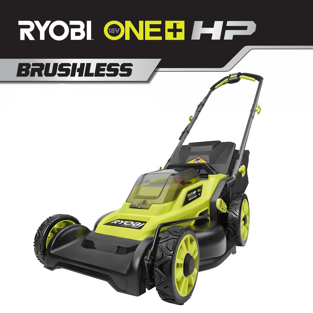 RYOBI 16 in. ONE+ HP 18V Lithium-Ion Cordless Battery Walk Behind Push Lawn Mower (Tool Only)