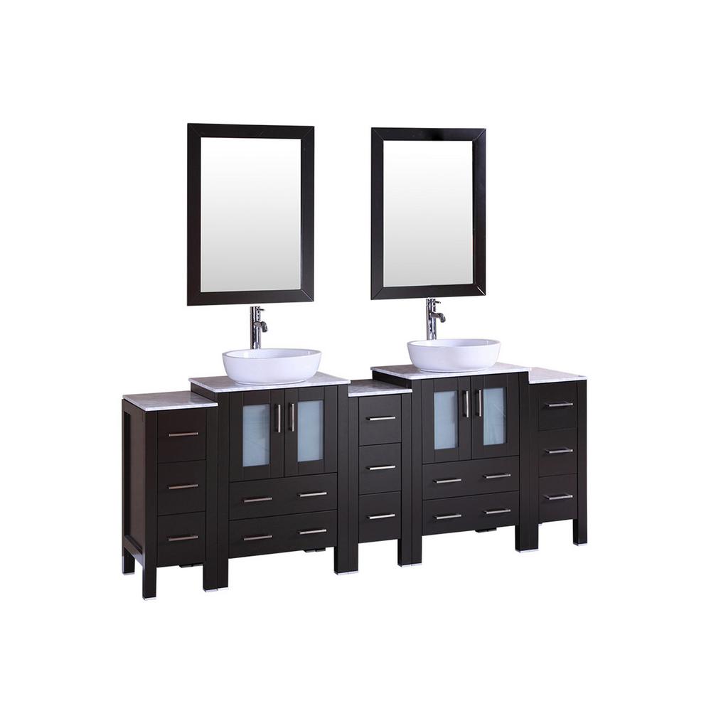 Glacier Bay Woodbrook 301/2 in. W Bath Vanity in White Washed Oak with Cultured Marble Vanity