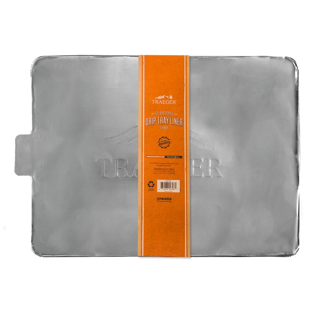 Traeger Drip Tray Liner 5 Pack 34/1300 Series Wood Pellet Grills