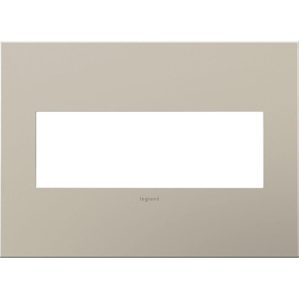 Legrand Adorne 3-Gang Wall Plate, Satin Nickel-AWC3GSN4 - The Home Depot