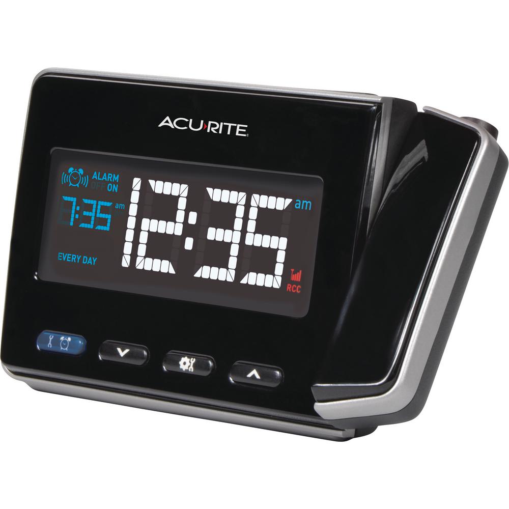 Acurite Atomic Projection Clock With Usb Charger 13021 The Home Depot Atomic Projection Clock With Usb Charger