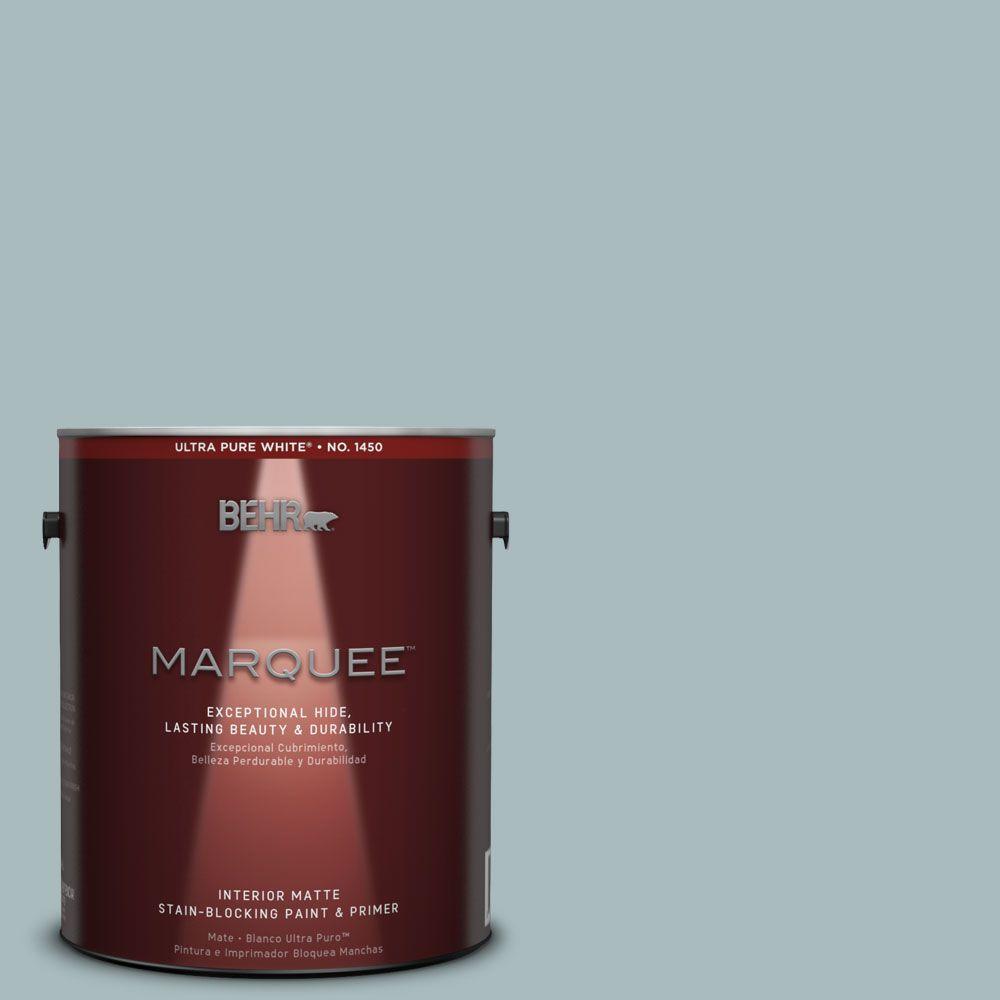 BEHR MARQUEE 1 gal. N1405 Complex Gray OneCoat Hide Matte Interior
