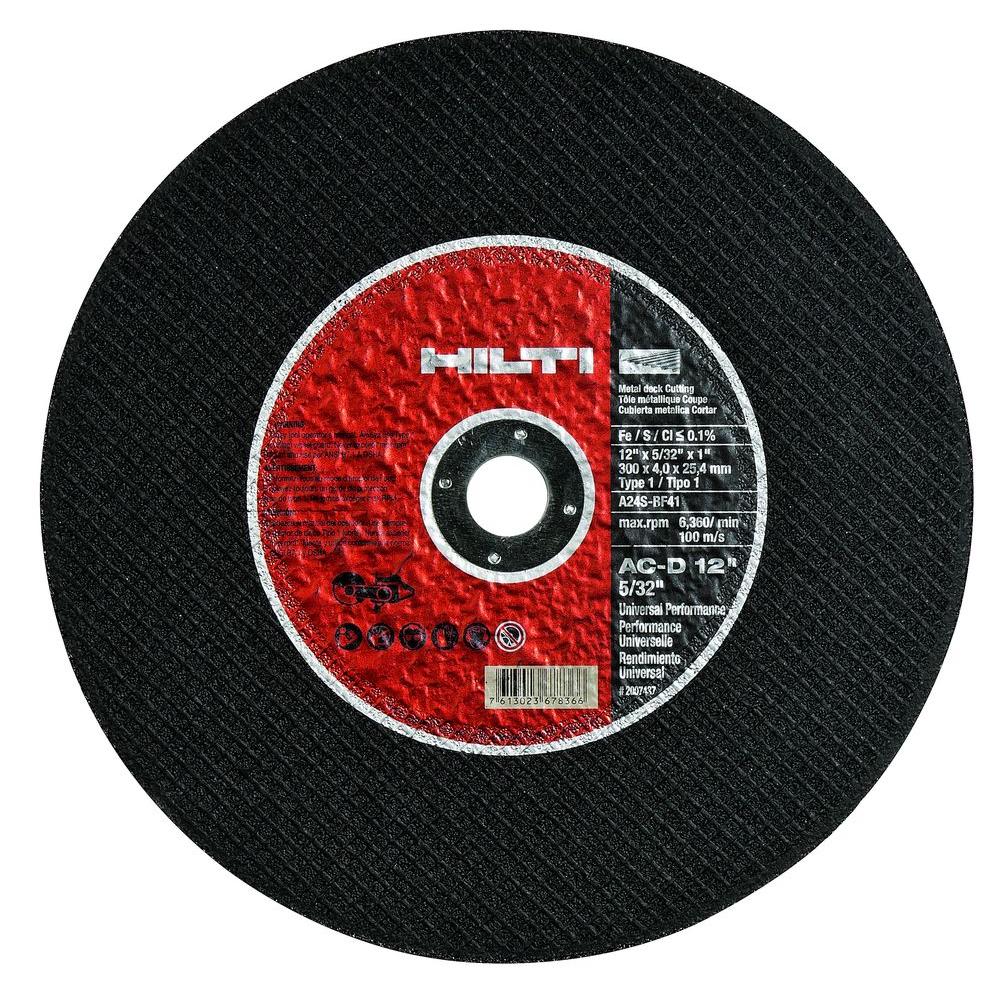 Hilti 12 in. x 3/32 in. x 1 in. Abrasive Blade Universal Premium Pack