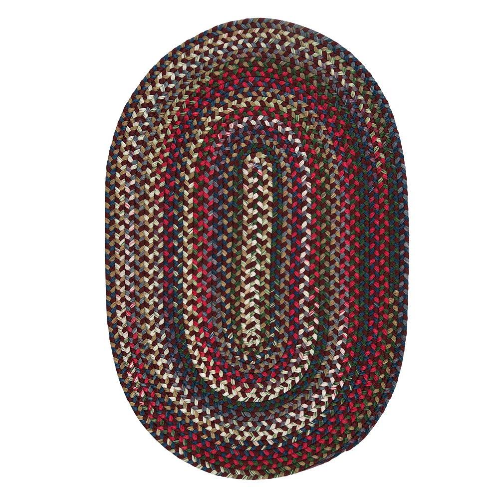 Braided 5 X 8 Area Rugs The Home Depot Chestnut