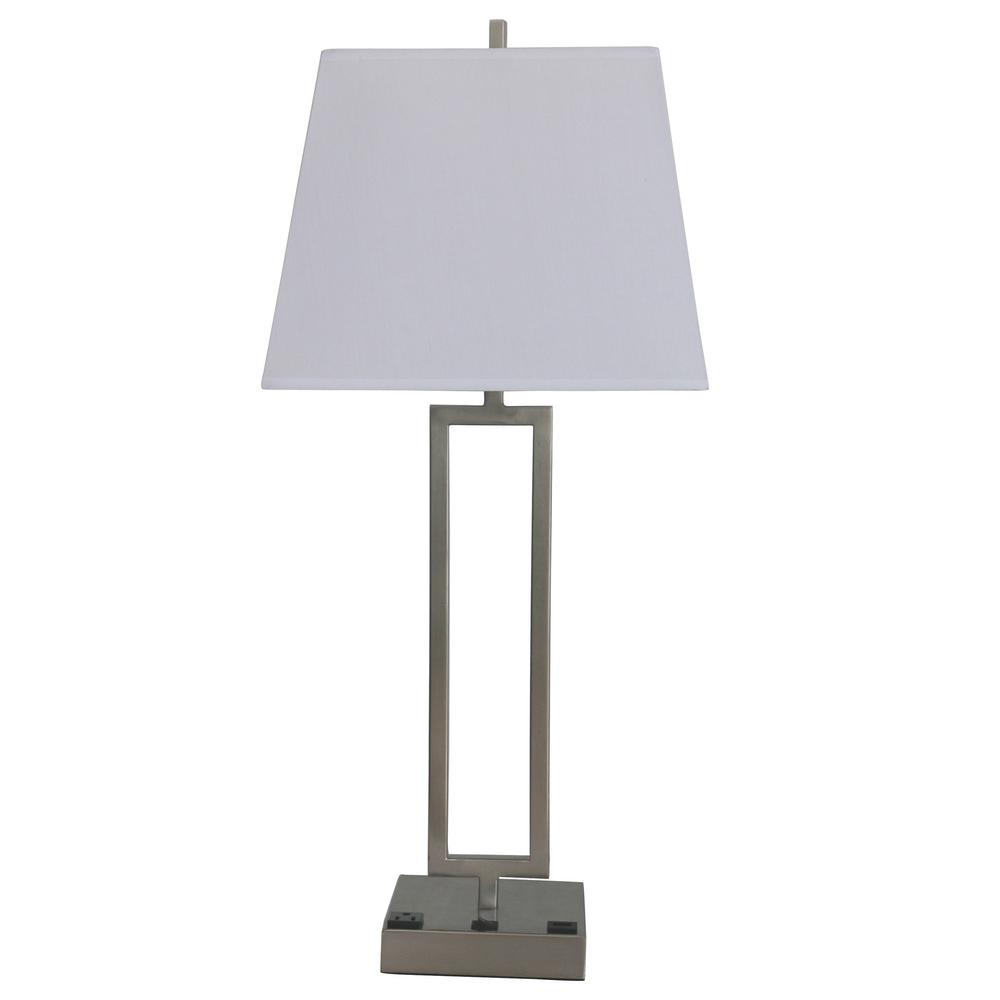 nightstand lamp with outlet