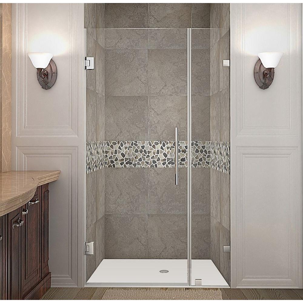 Aston Nautis 35 In X 72 Frameless Hinged Shower Door Aston Nautis 35 In X 72 Frameless Hinged Shower Door Stainless Steel
