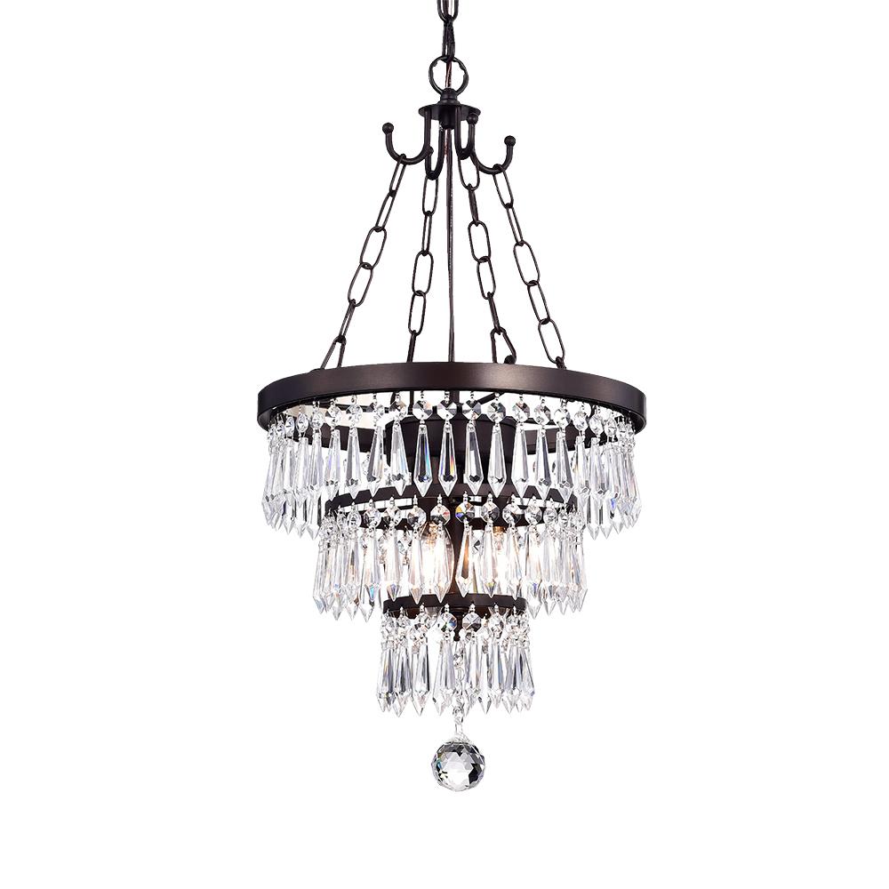 Warehouse Of Michana 3 Light Bronze Chandelier With