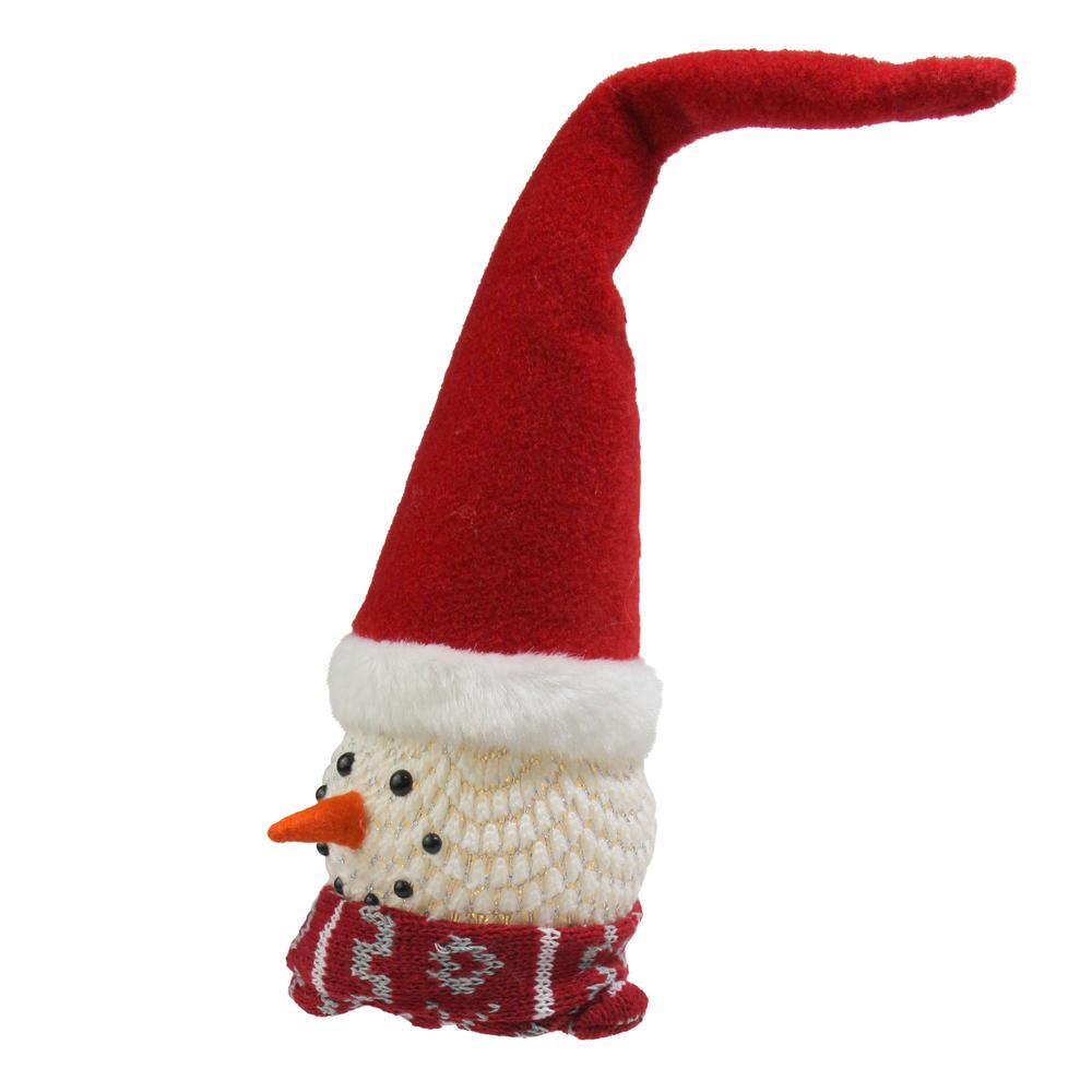 Northlight 14 In Led Lighted Santa Snowman Head Christmas Table Top Decoration 33530883 The Home Depot
