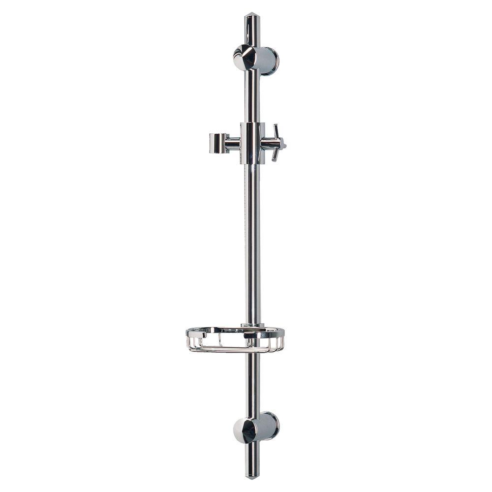 PULSE Showerspas Adjustable Slide Bar Shower Accessory in Chrome1010